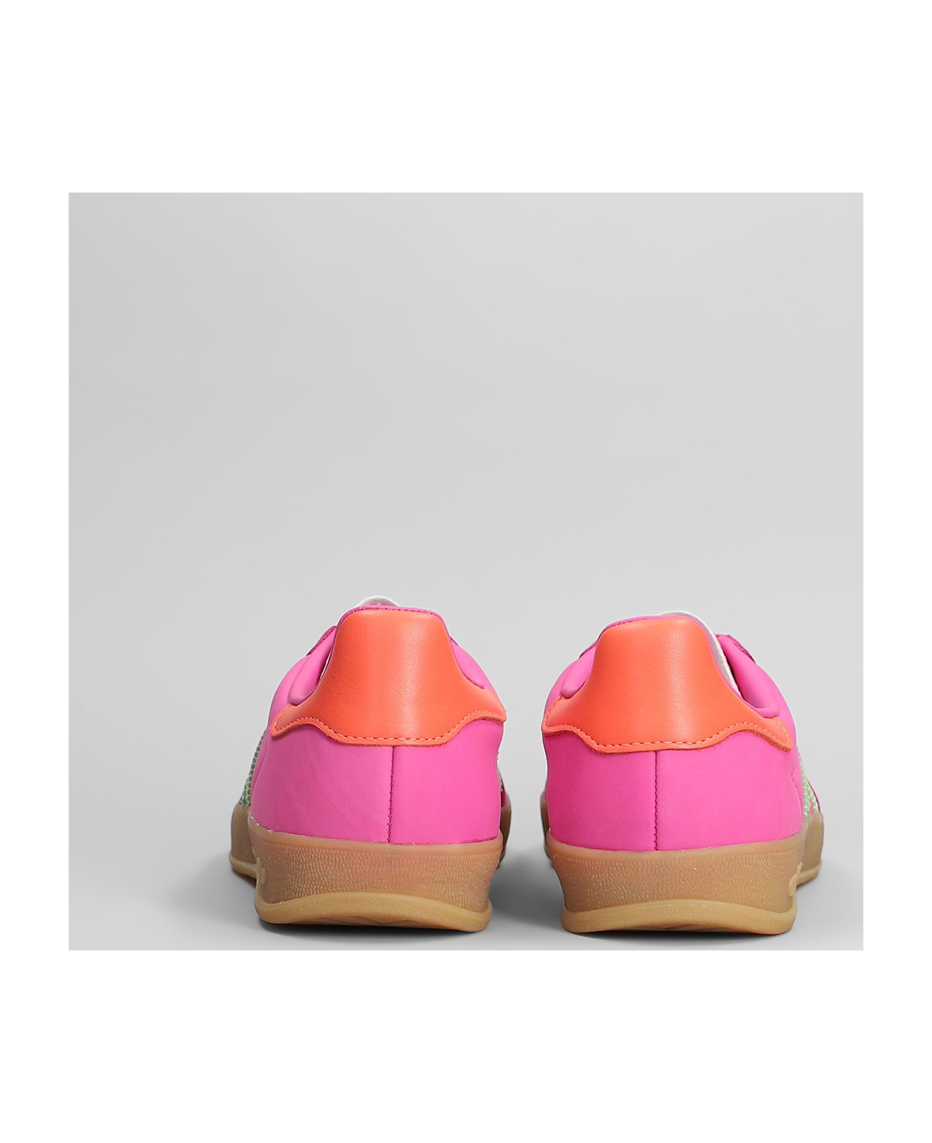 Adidas Gazelle Indoor Sneakers In Fuxia Leather - fuxia