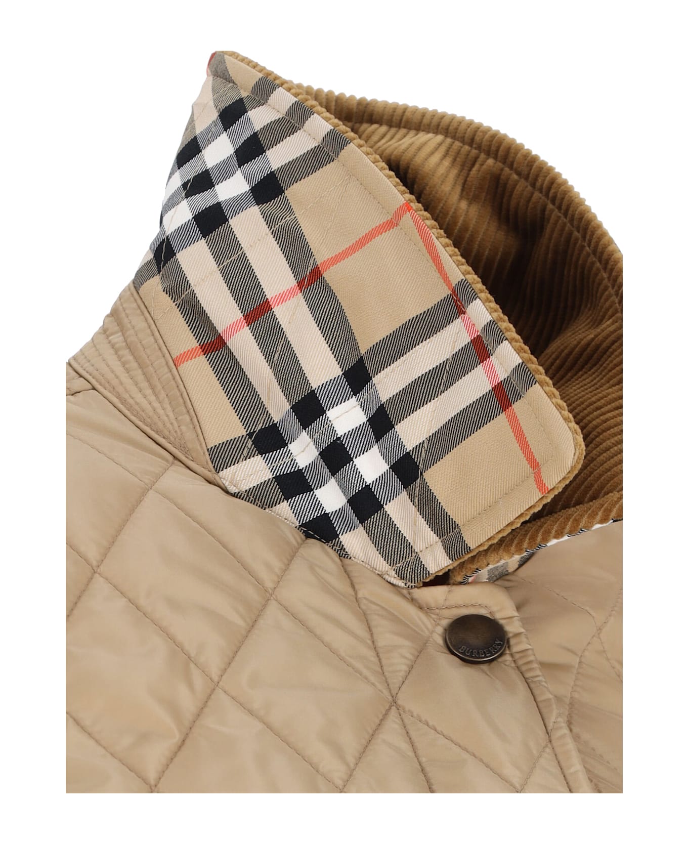 Burberry Quilted Jacket - NEUTRALS