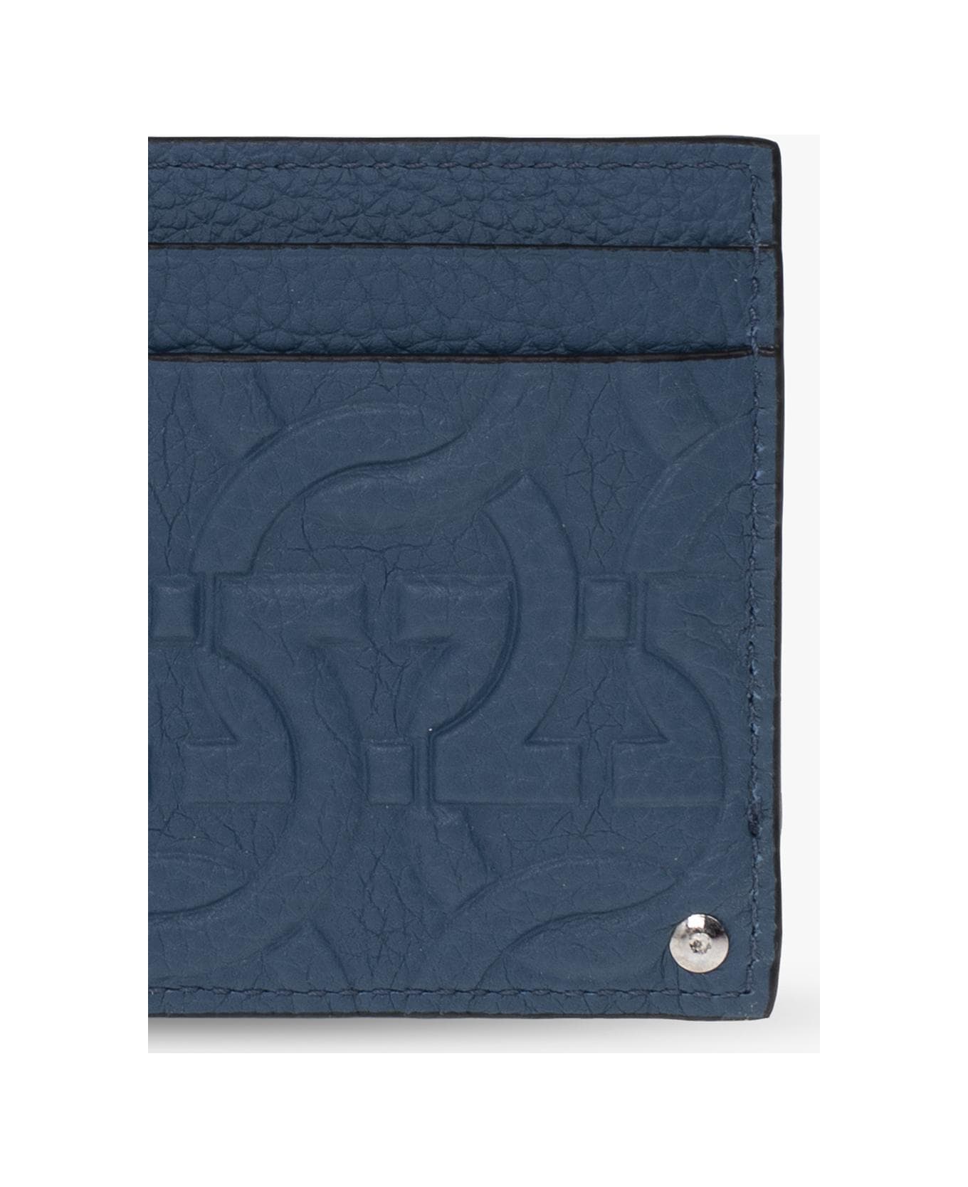 Ferragamo Leather Card Holder - Nero