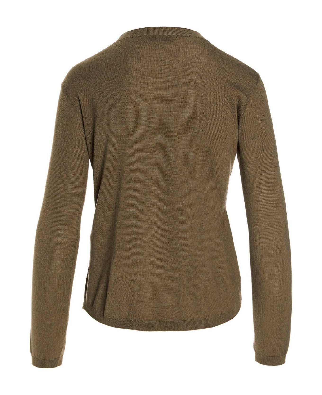 'S Max Mara Crewneck Knitted Jumper - Cammello ニットウェア