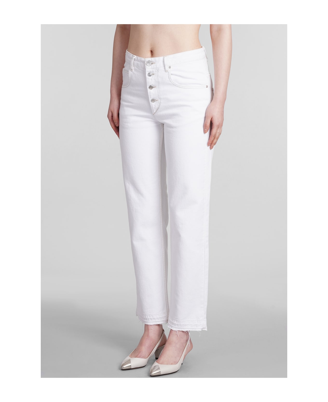 Isabel Marant Jemina Jeans - white ボトムス