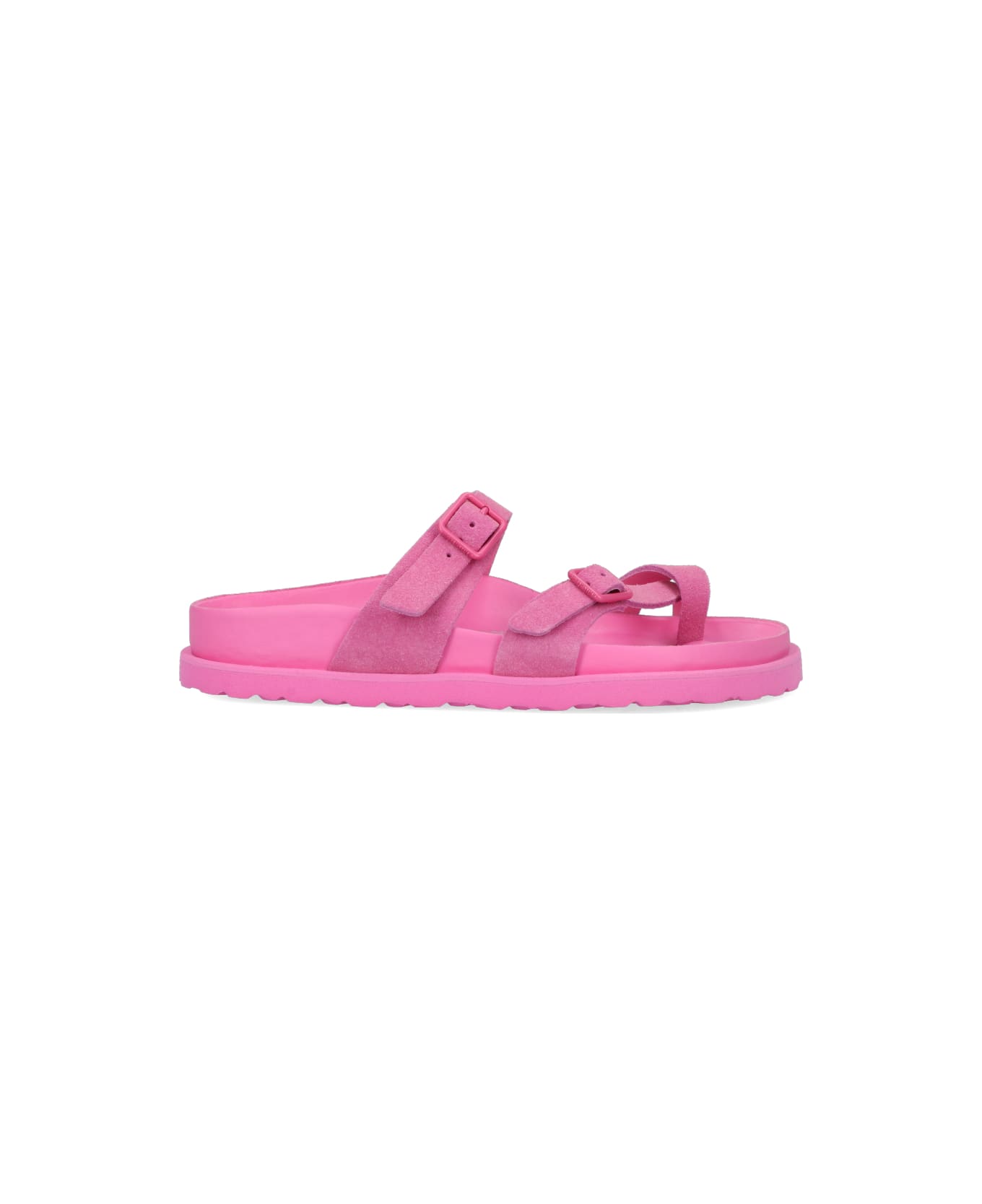 Birkenstock Arizona Suede Effect Sandals - Pink