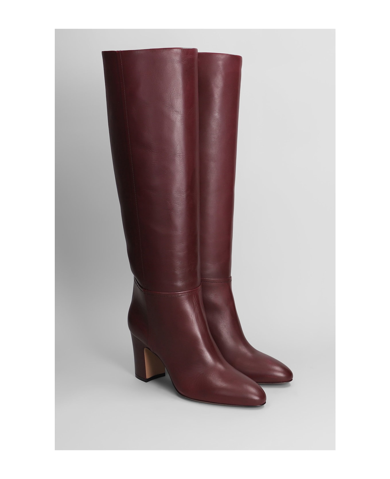 Paris Texas Lavinia Boot 75 High Heels Boots In Bordeaux Leather - bordeaux