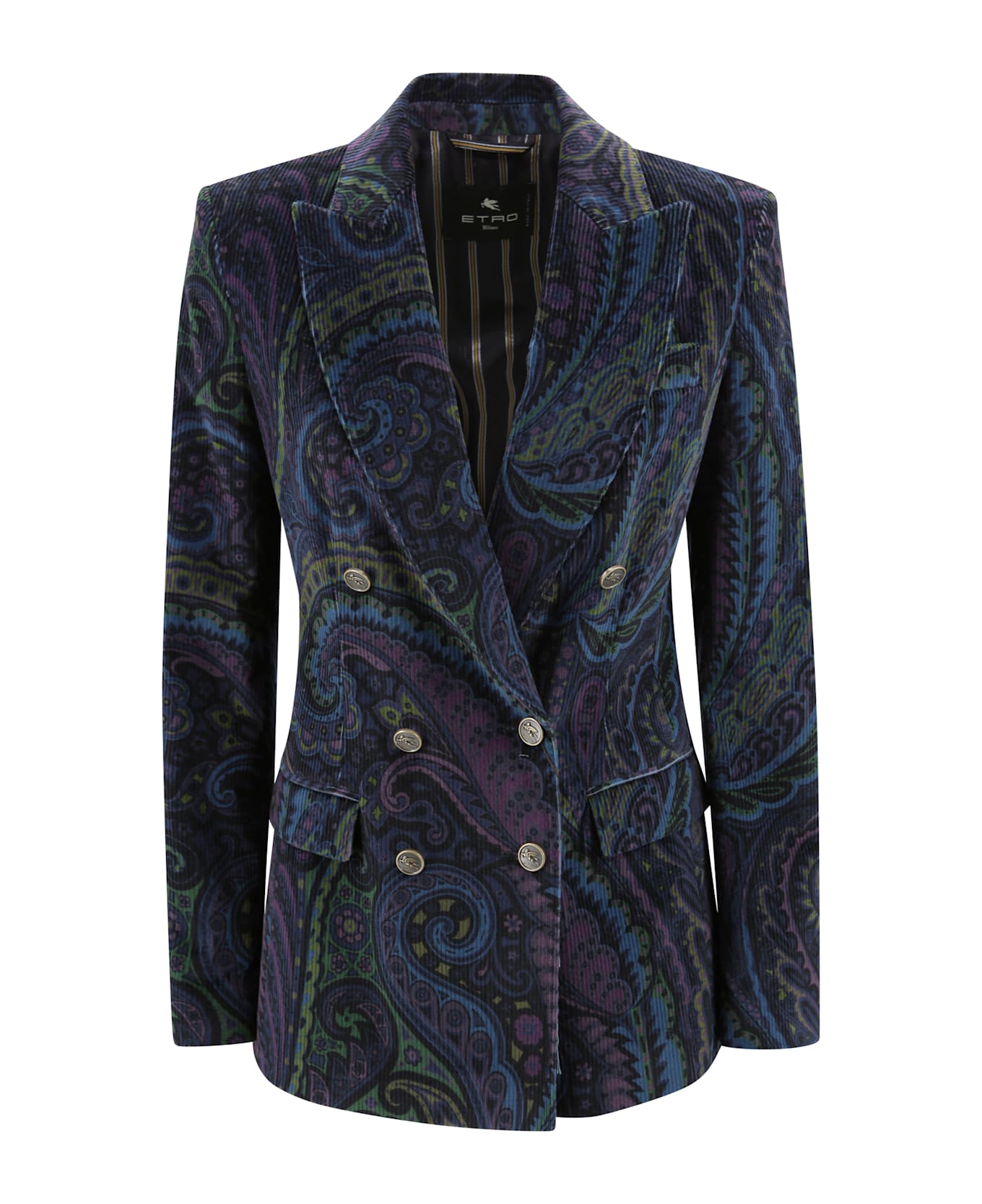 Etro Double-breasted Jacket - Blue