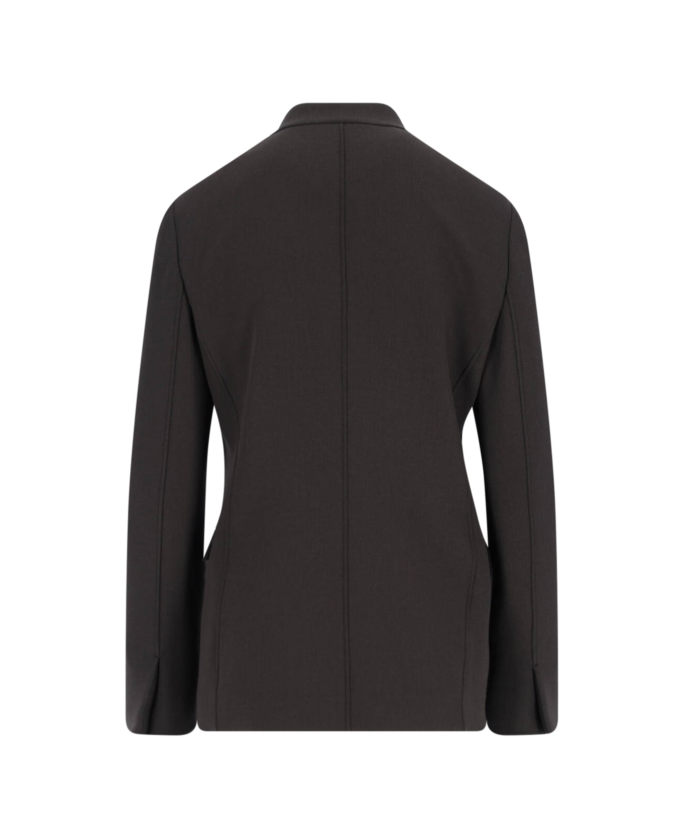 Giorgio Armani Double-breasted Virgin Wool Blazer - Brown