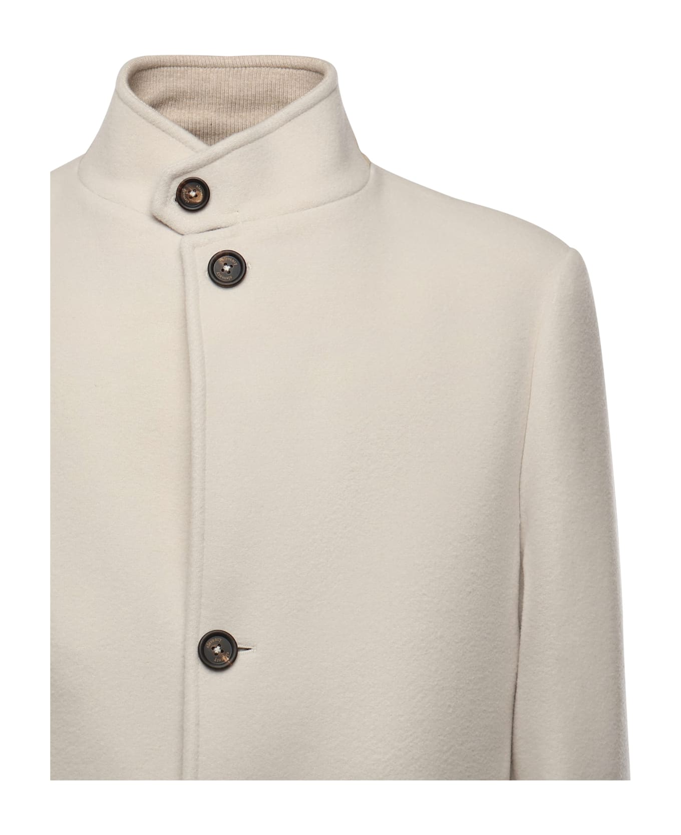 Eleventy Single-breasted Wool Coat - SAND