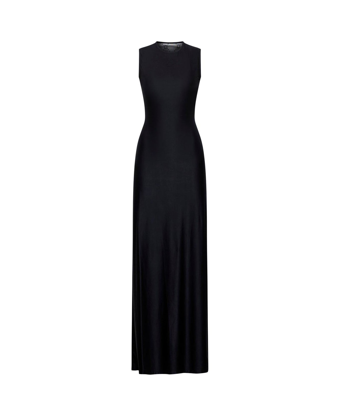 Marine Serre Draped Sleeveless Tank Dress - Black