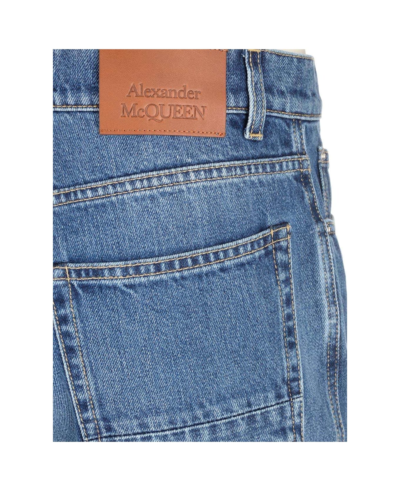Alexander McQueen Bootcut Jeans - Blue デニム