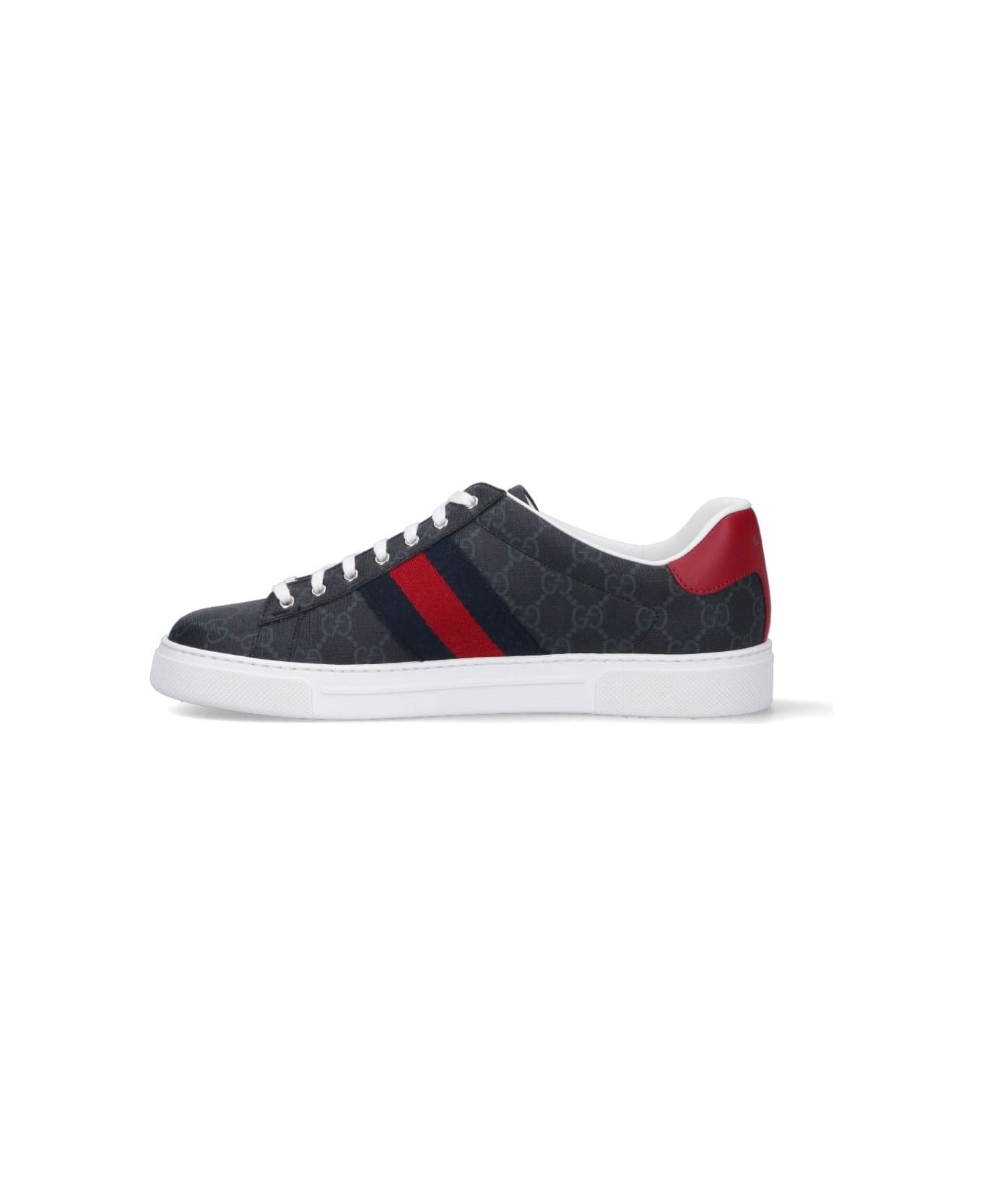 Gucci 
ace
 Low-top Sneakers - Black/brb/hi.red