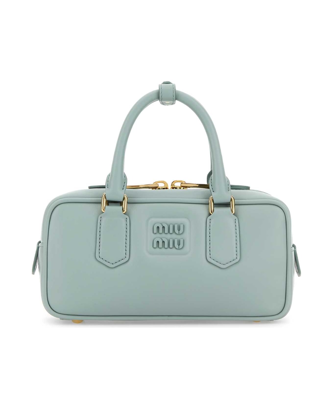 Miu Miu Powder Blue Leather Arcadie Handbag - LAGO
