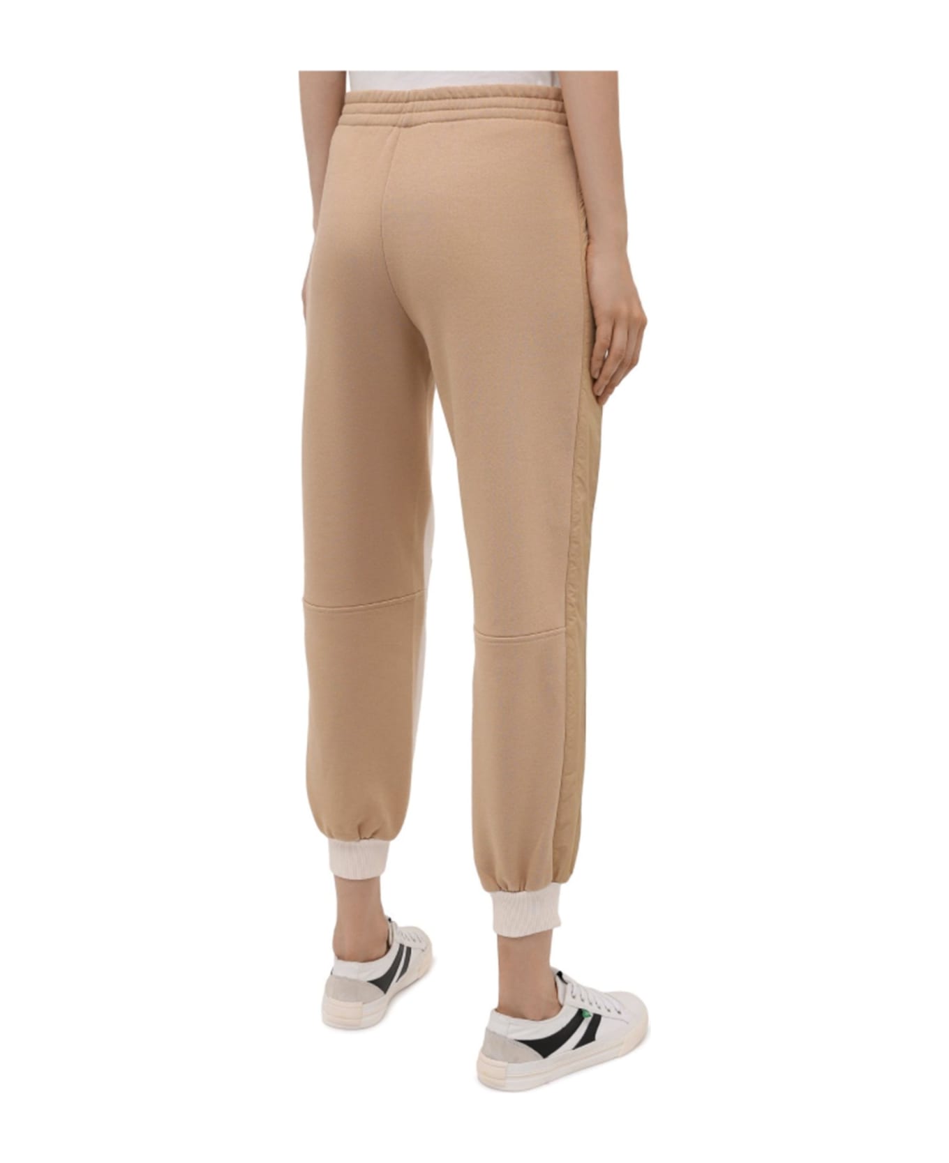 Stella McCartney Logo Cotton Pants - Beige