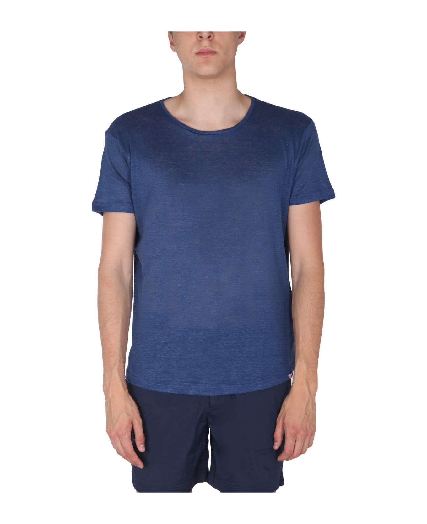 Orlebar Brown Obt Linen T-shirt - BLU