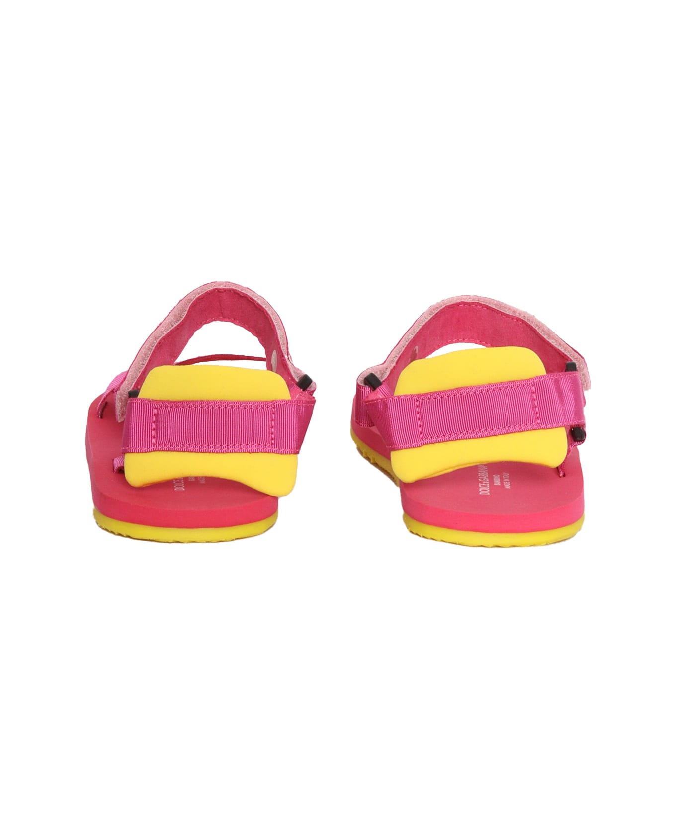 Dolce & Gabbana D&g Junior Pink Sandals - YELLOW