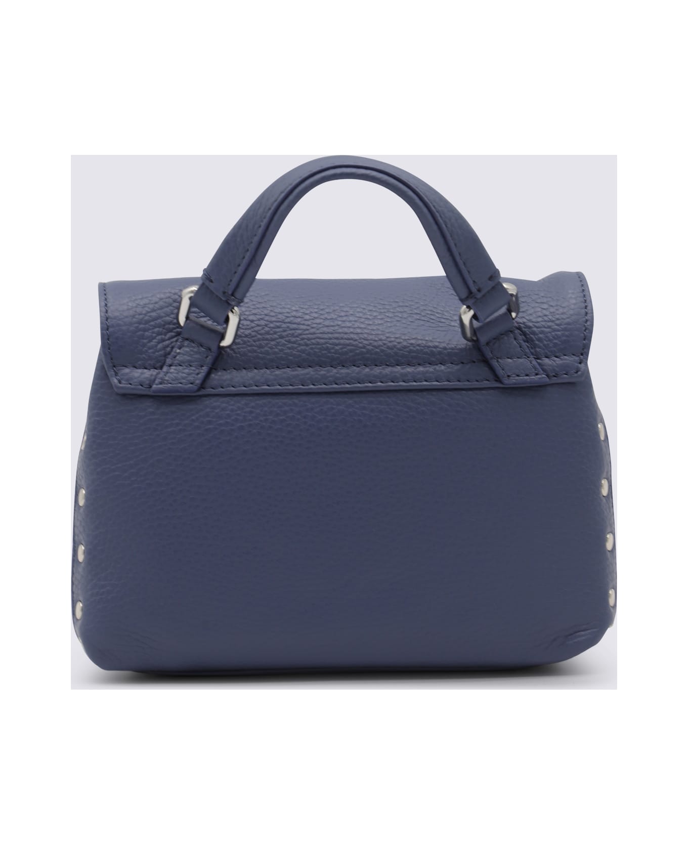 Zanellato Blue Leather Postina Baby Top Handle Bag - BLUE PAVON
