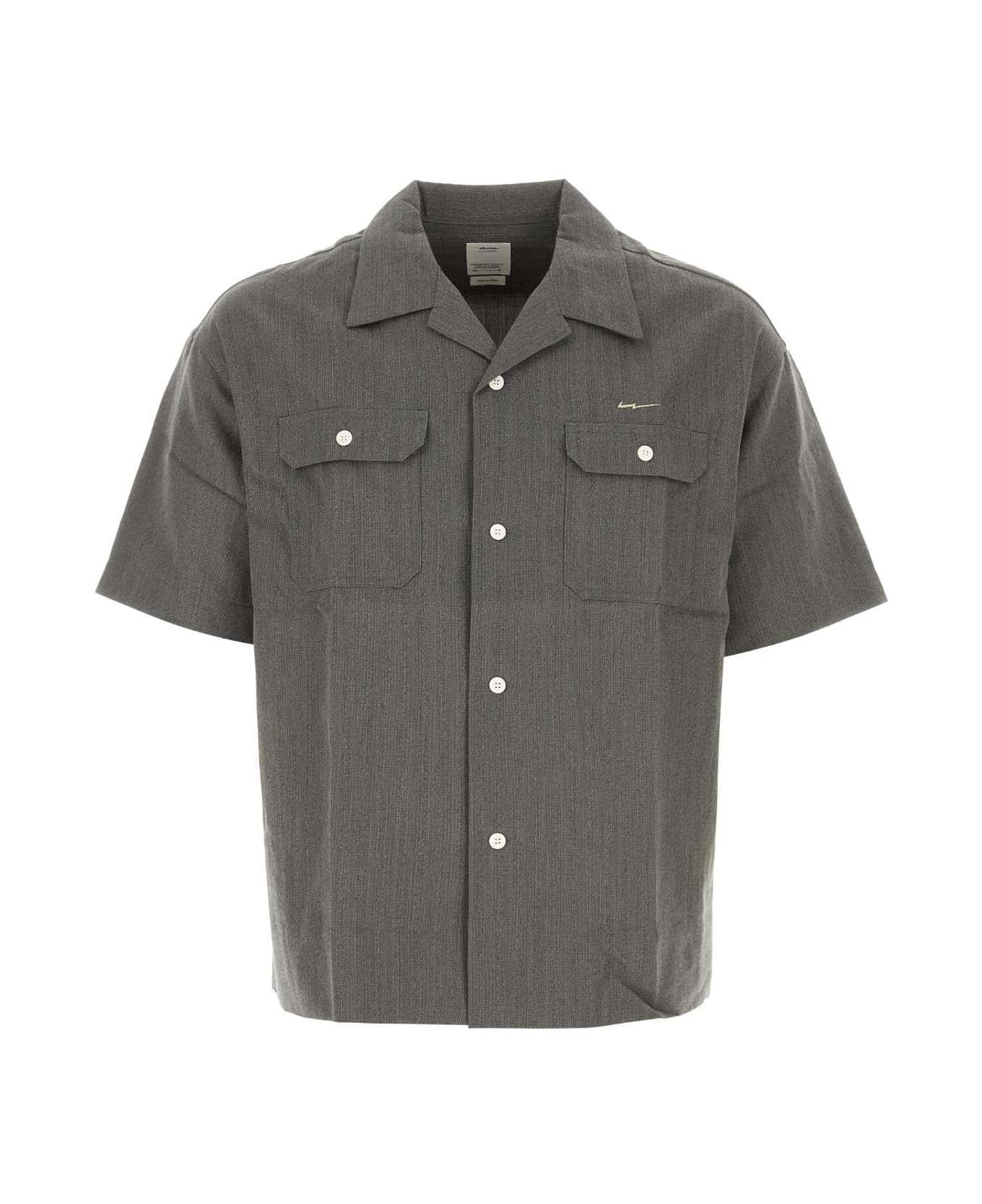 Visvim Grey Wool Blend Caban Work Shirt - GREY