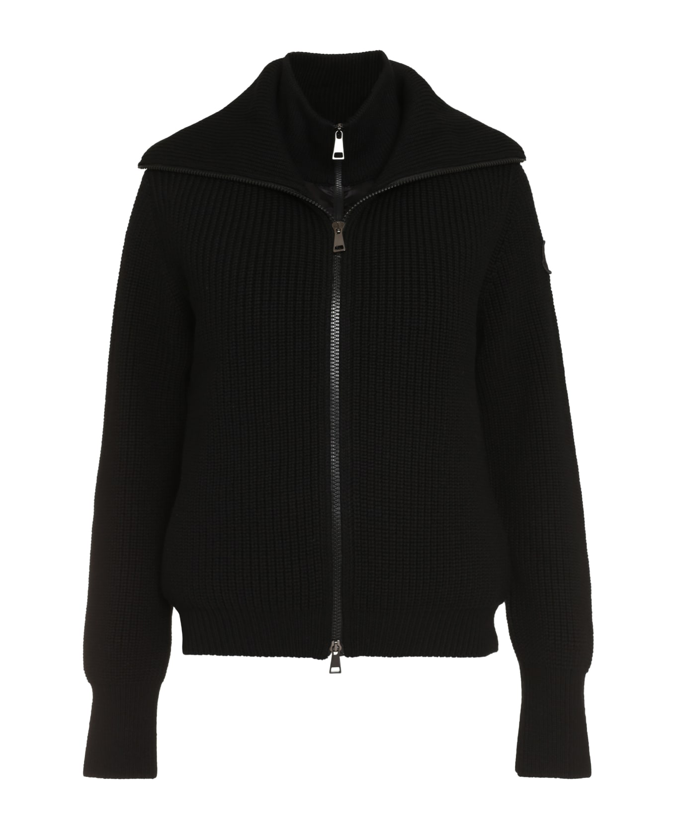 Moncler Wool Cardigan - Black