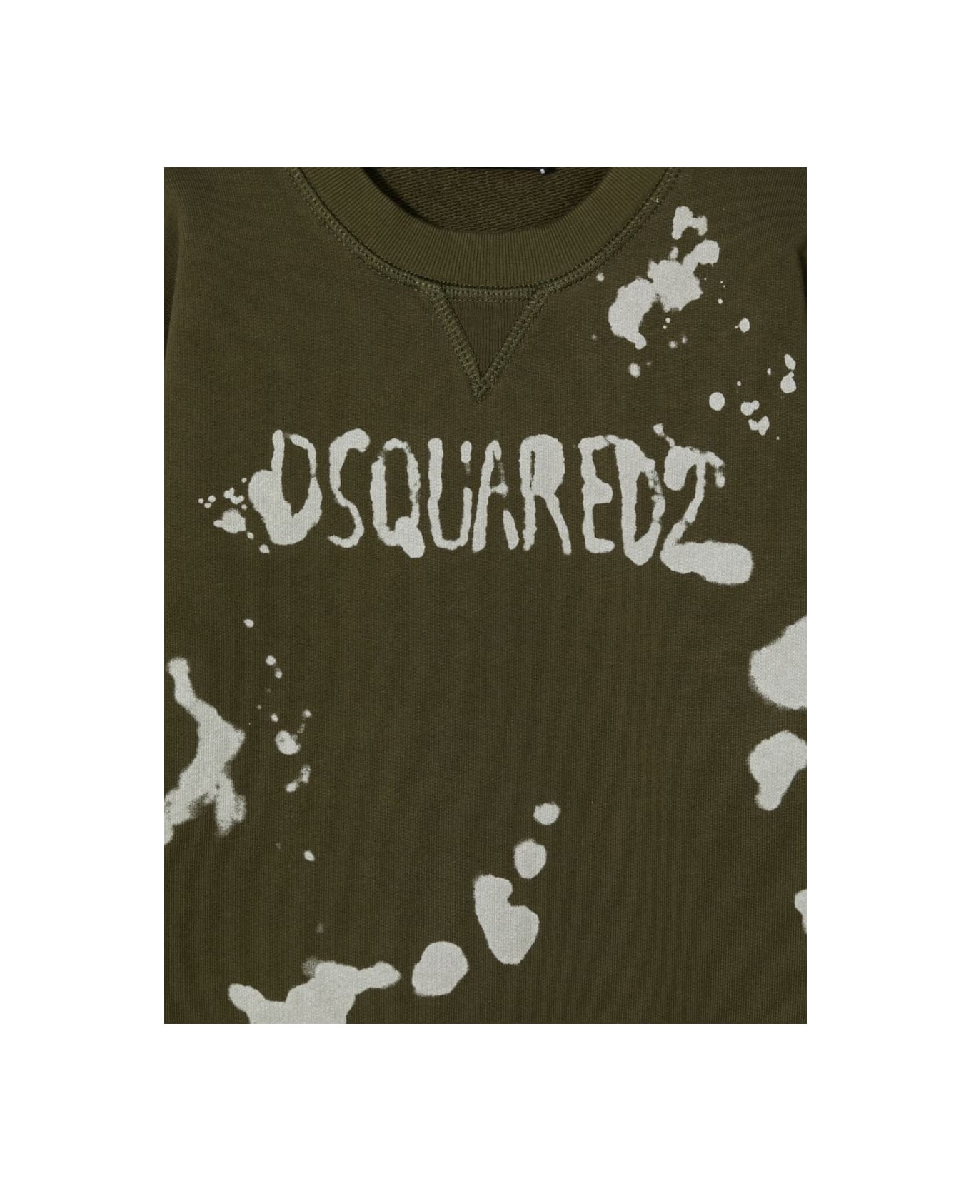 Dsquared2 Felpa Girocollo - GREEN ニットウェア＆スウェットシャツ