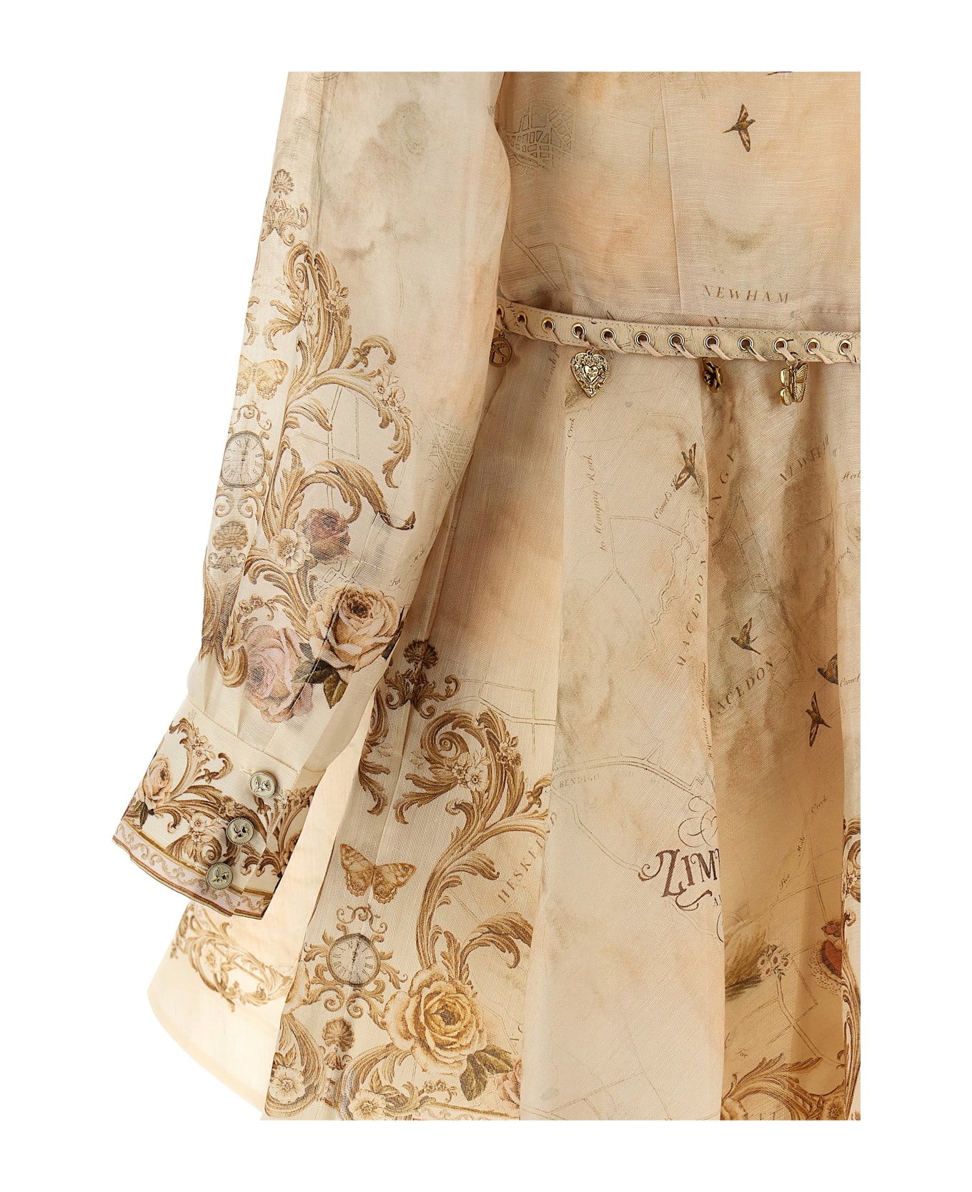 Zimmermann 
memento Buttoned
 Dress - Beige