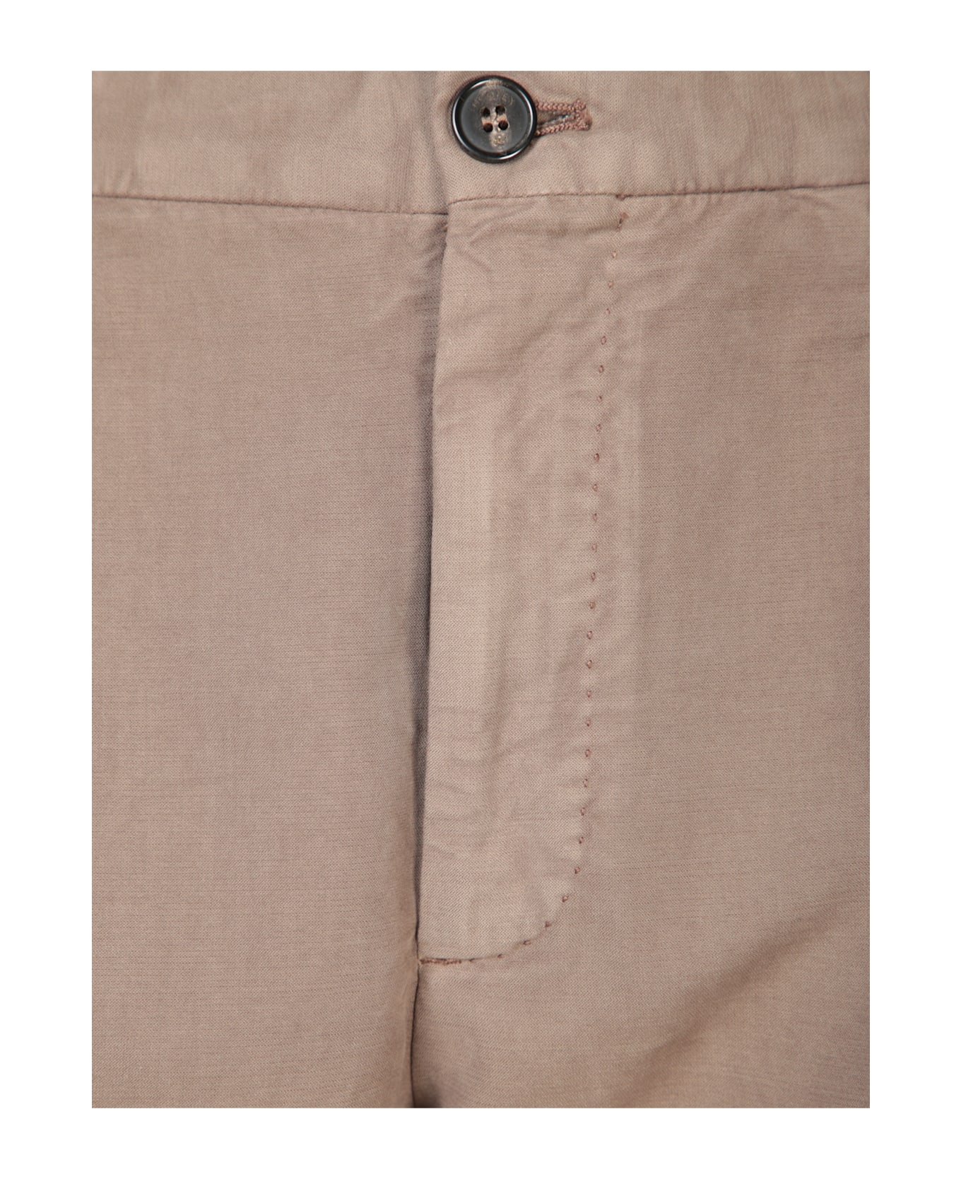 Incotex Tapered Cotton Pants In Beige - Beige