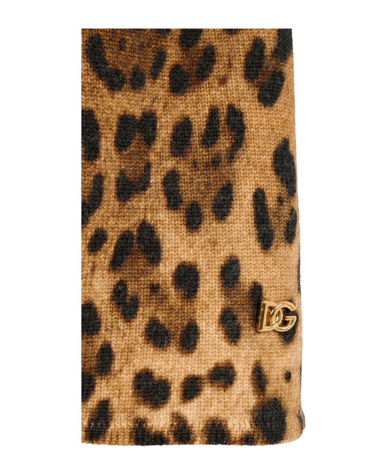 Dolce 
Gabbana Brown Skirt For Girl With Animal Print - Brown