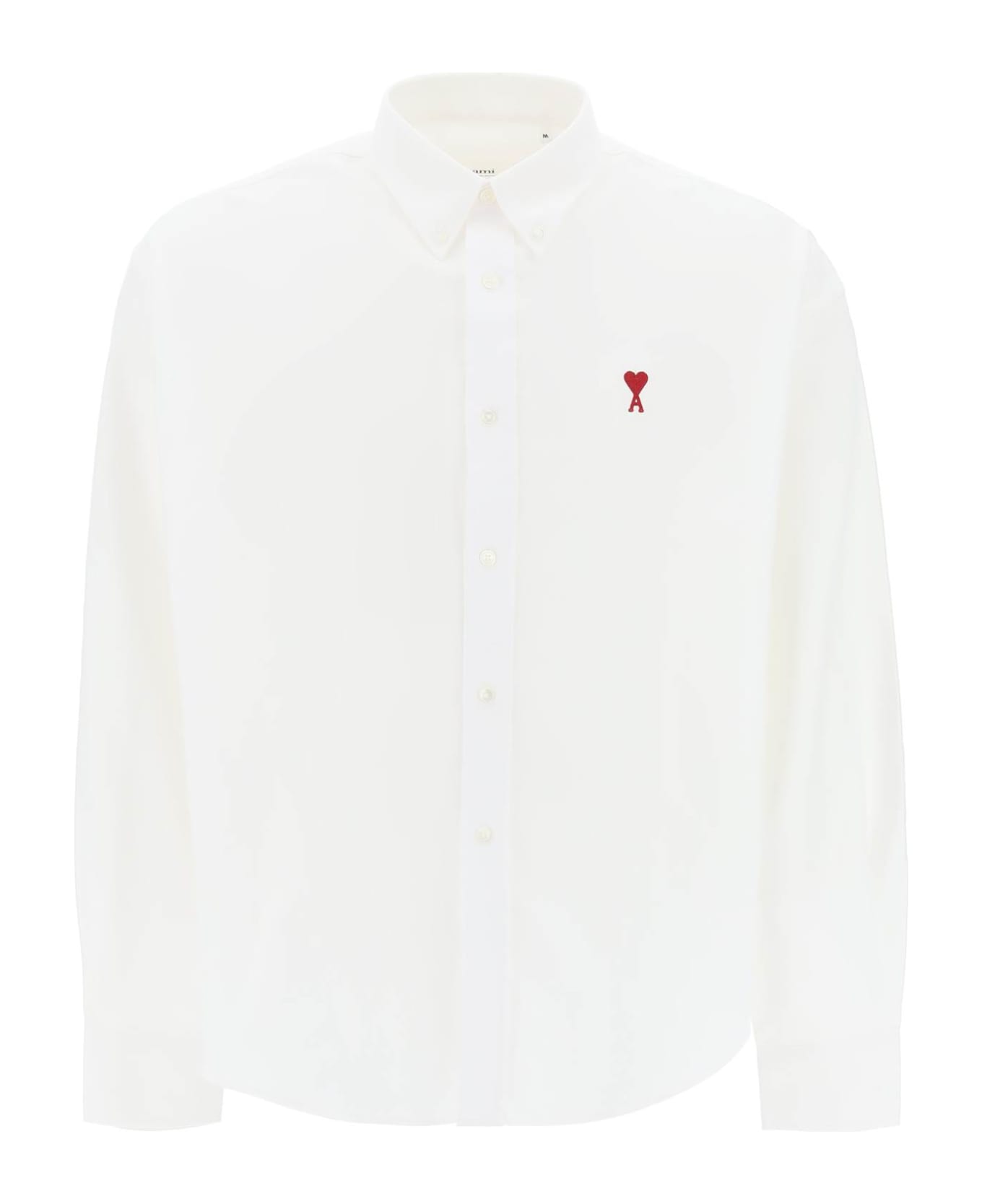 Ami Alexandre Mattiussi Ami De Coeur Boxy Shirt - BLANC NATUREL (White)