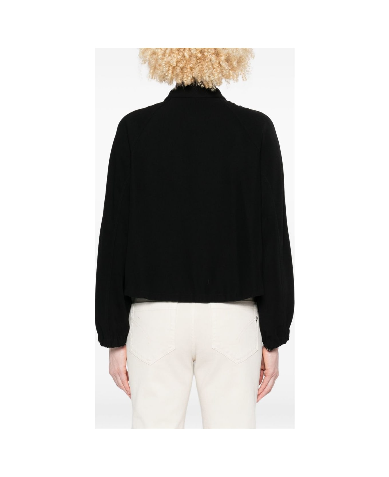 Emporio Armani Zipped Blouson Jacket - Black