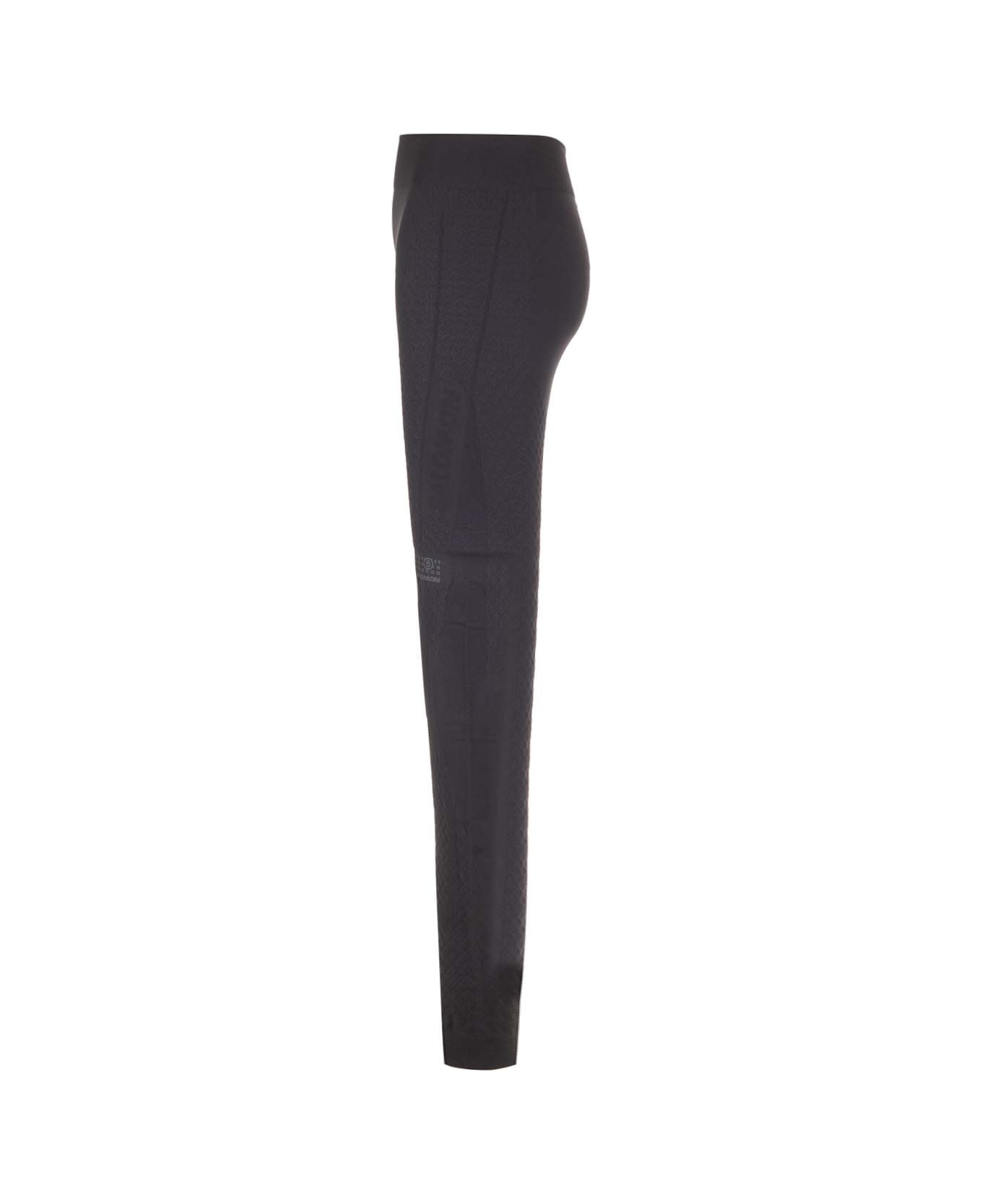 MM6 Maison Margiela Seamless Jersey Trousers "mm6 X Salomon" - Black