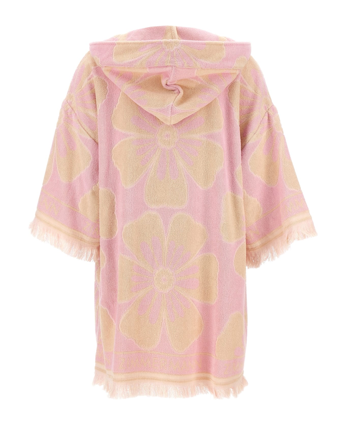 Zimmermann 'pop Hooded Towel Mini' Dress - Pink