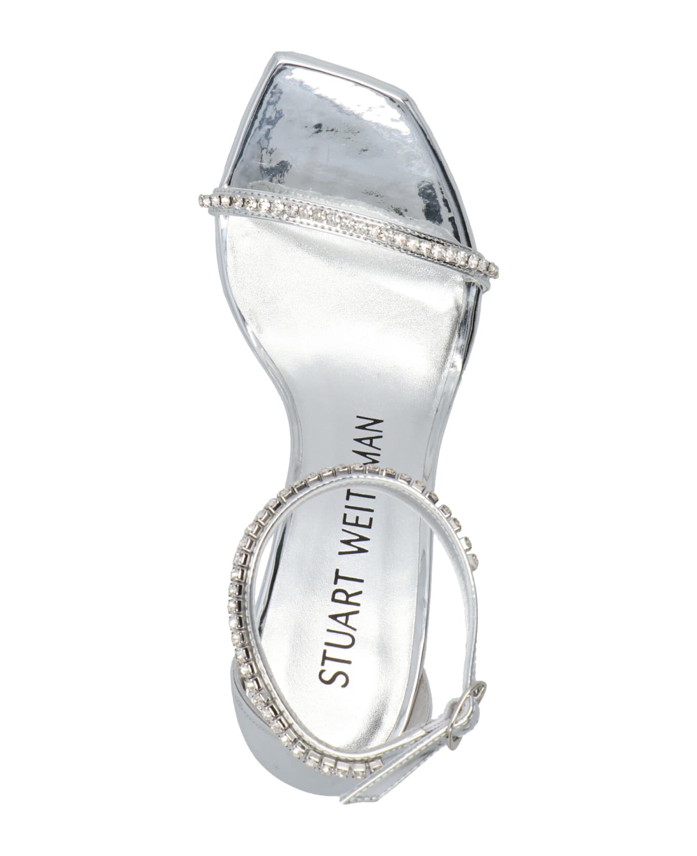 Stuart Weitzman 'nudistcurve' Sandals - Silver