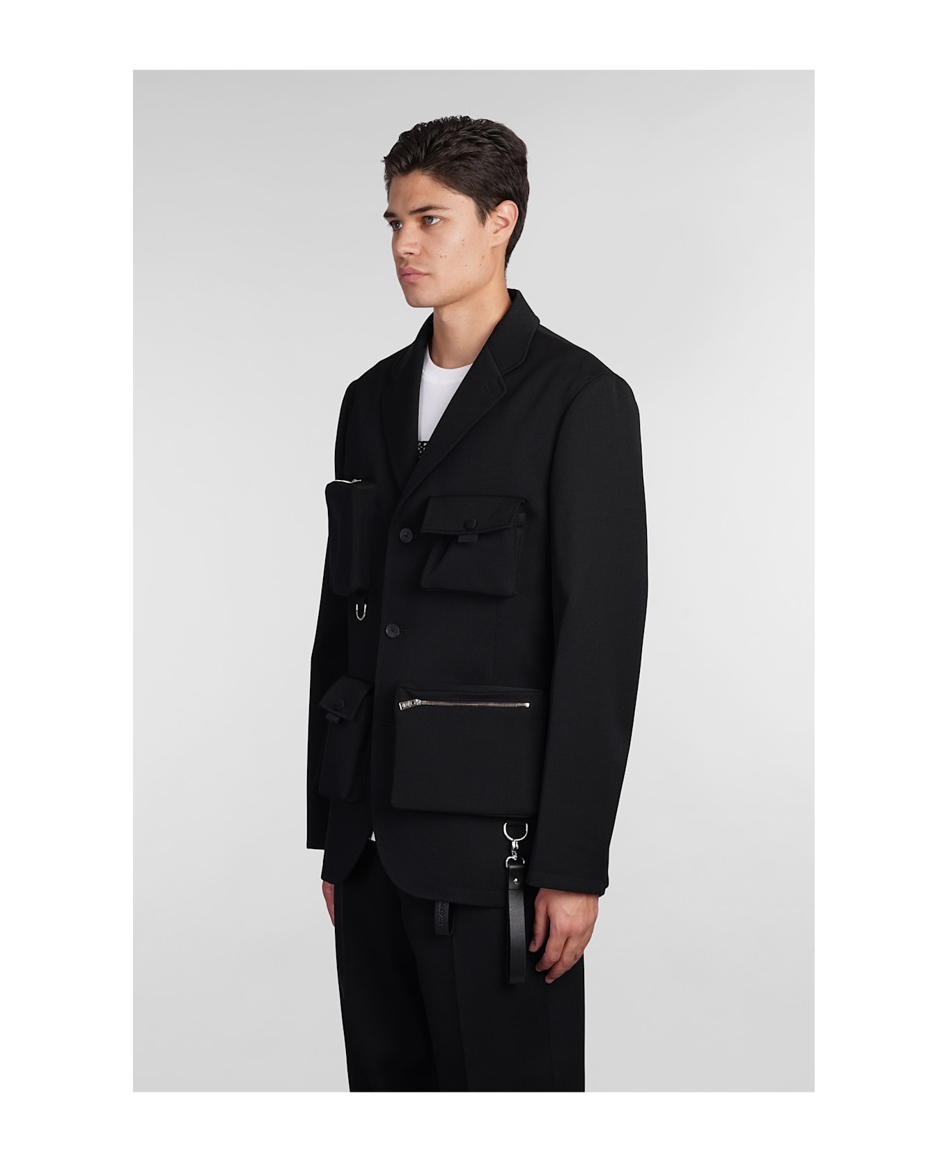 Lanvin Blazer In Black Wool - black