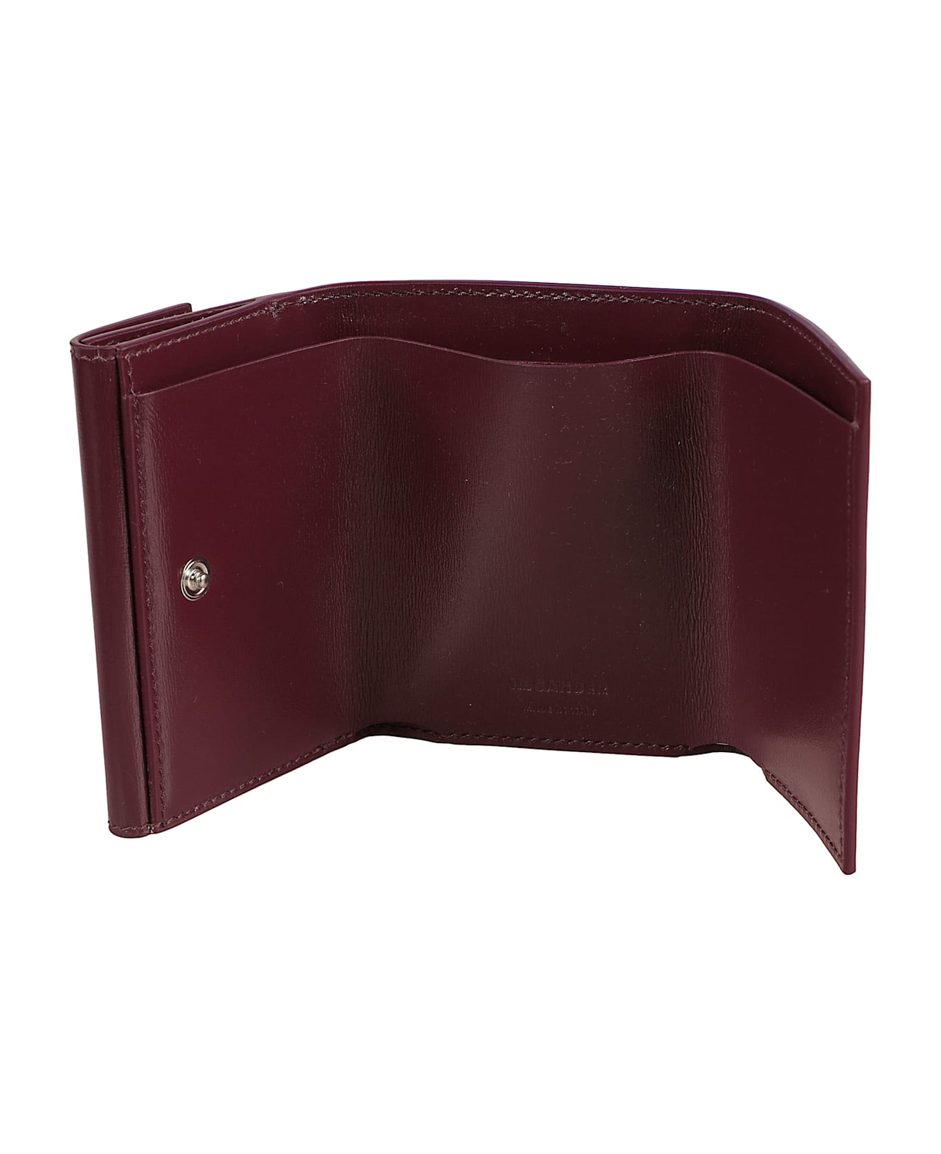 Jil Sander Leather Logo Wallet - Red