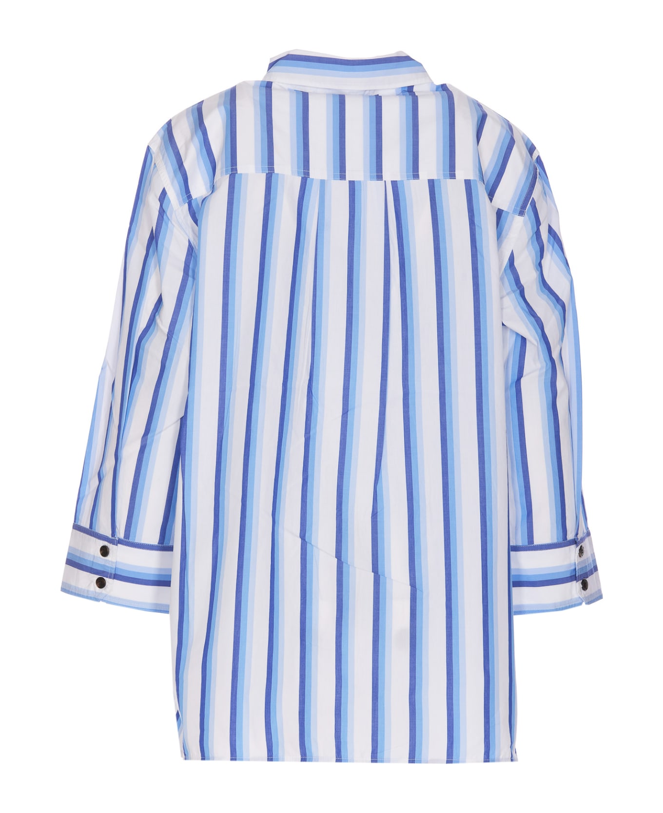 Ganni Striped Shirt - Blue シャツ