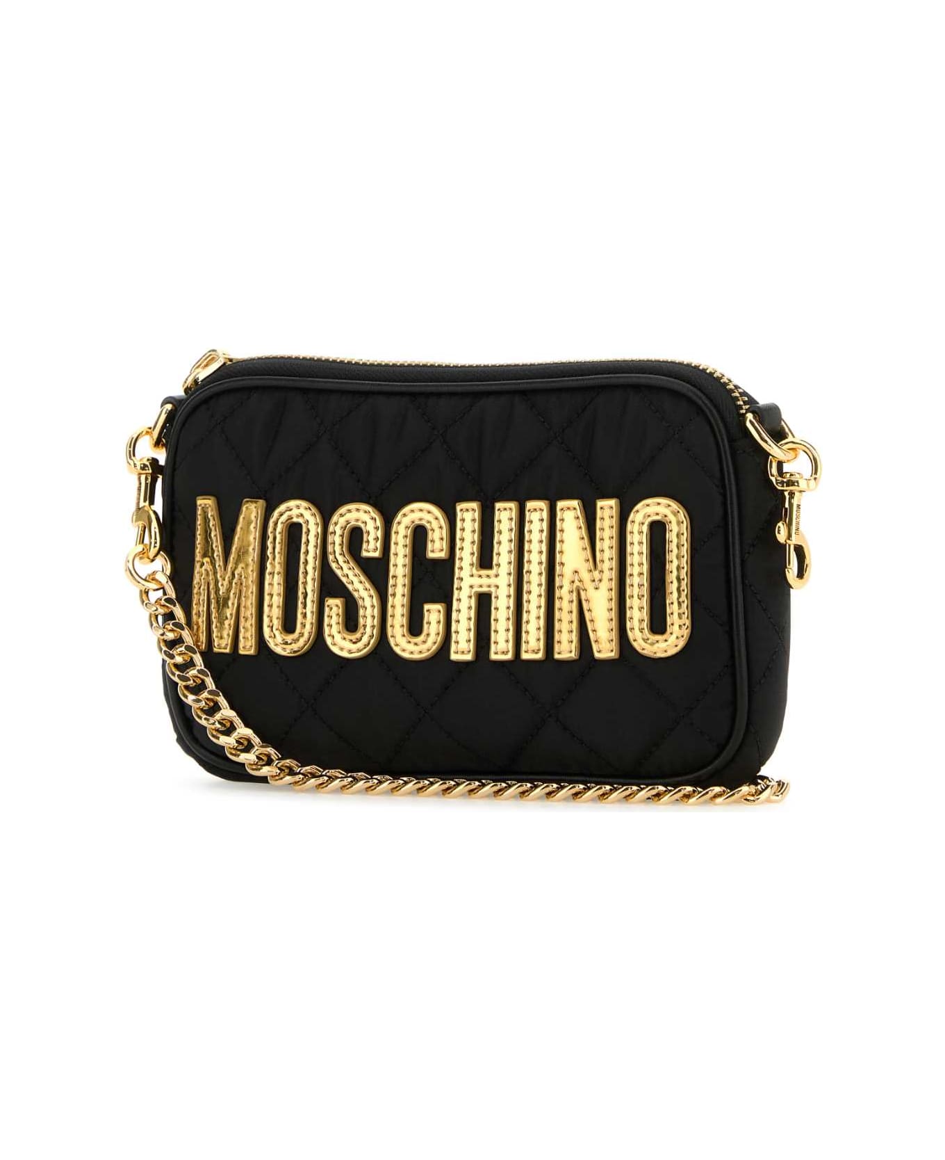 Moschino Black Fabric Crossbody Bag - 2555