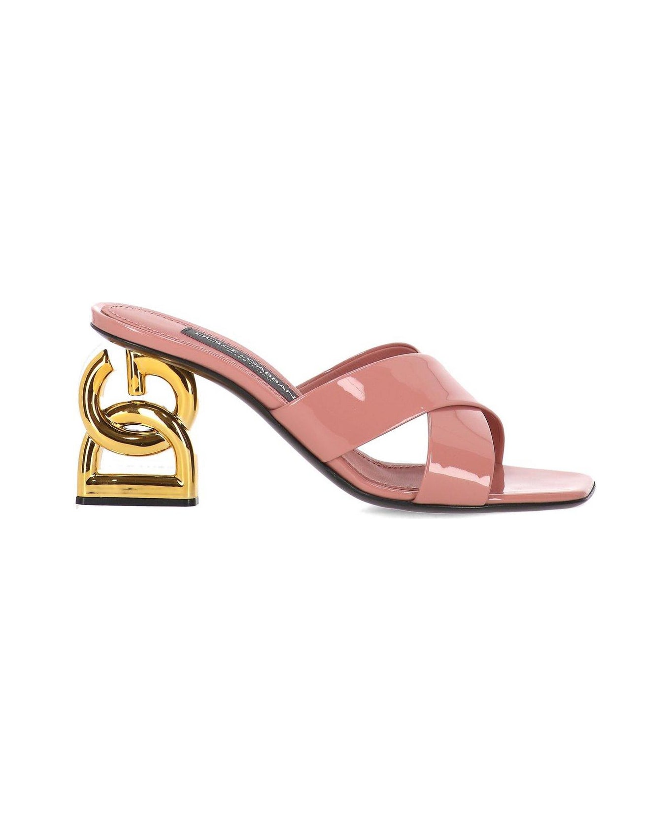 Dolce 
Gabbana Crossover Strap Mules - Pink