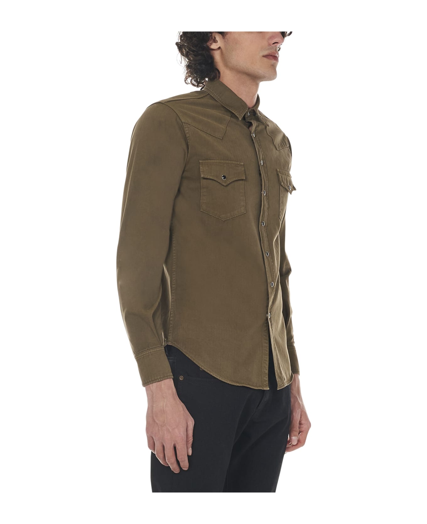 Saint Laurent Cotton Shirt - Green