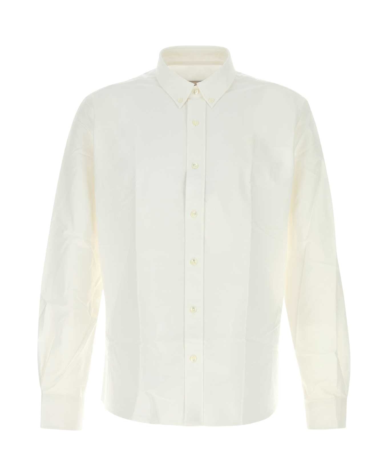 Ami Alexandre Mattiussi White Oxford Shirt - NATURALWHITE