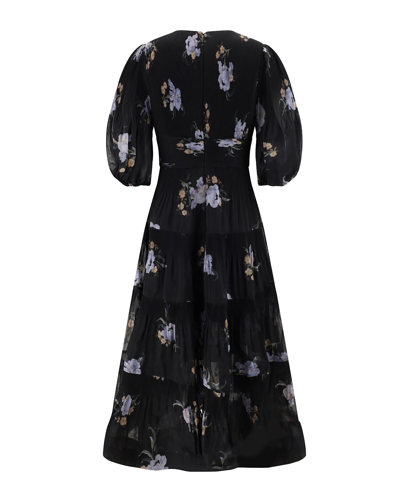 Zimmermann Midi Dress - Black Iris Floral ワンピース＆ドレス