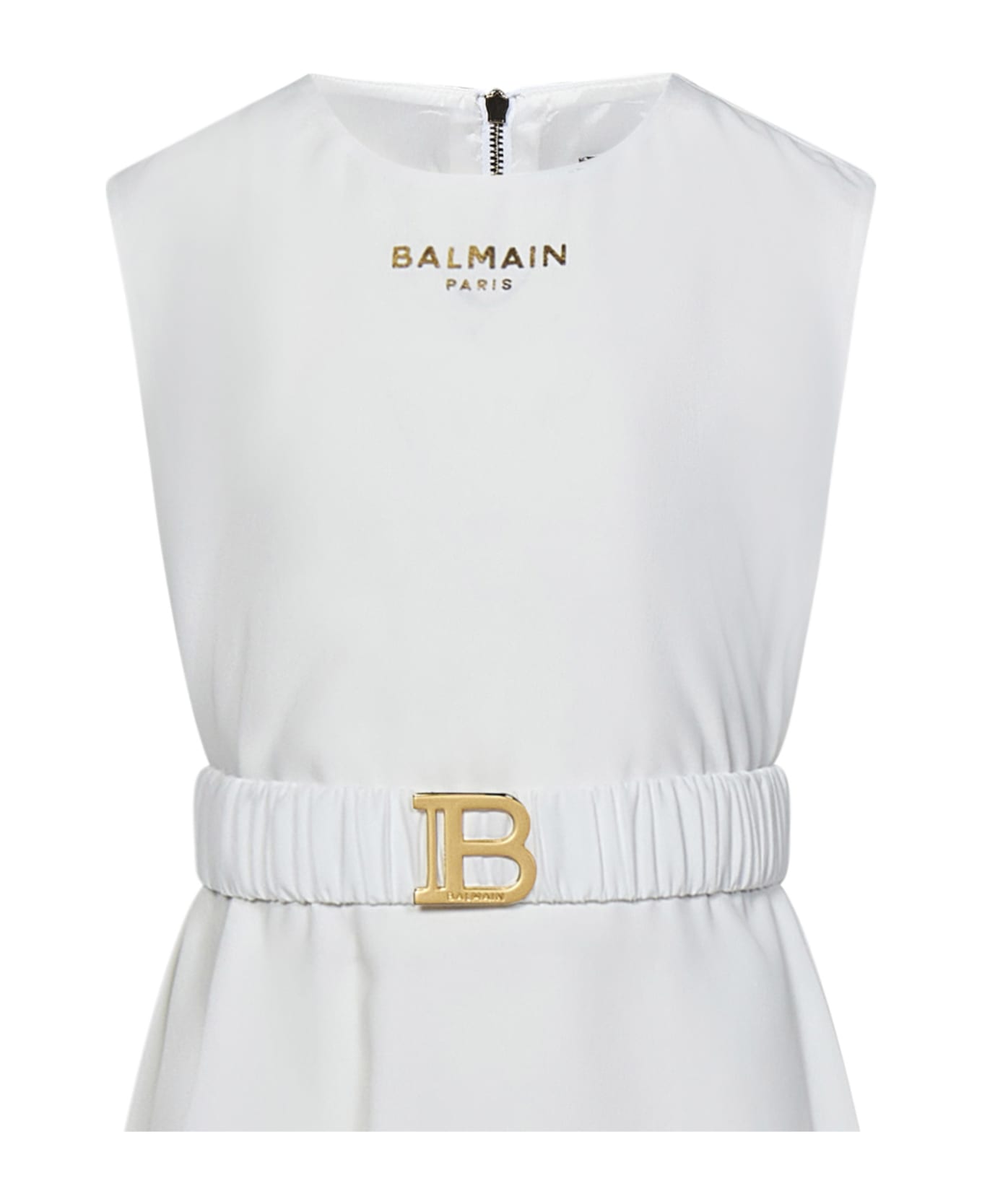 Balmain Dress - ivory/gold