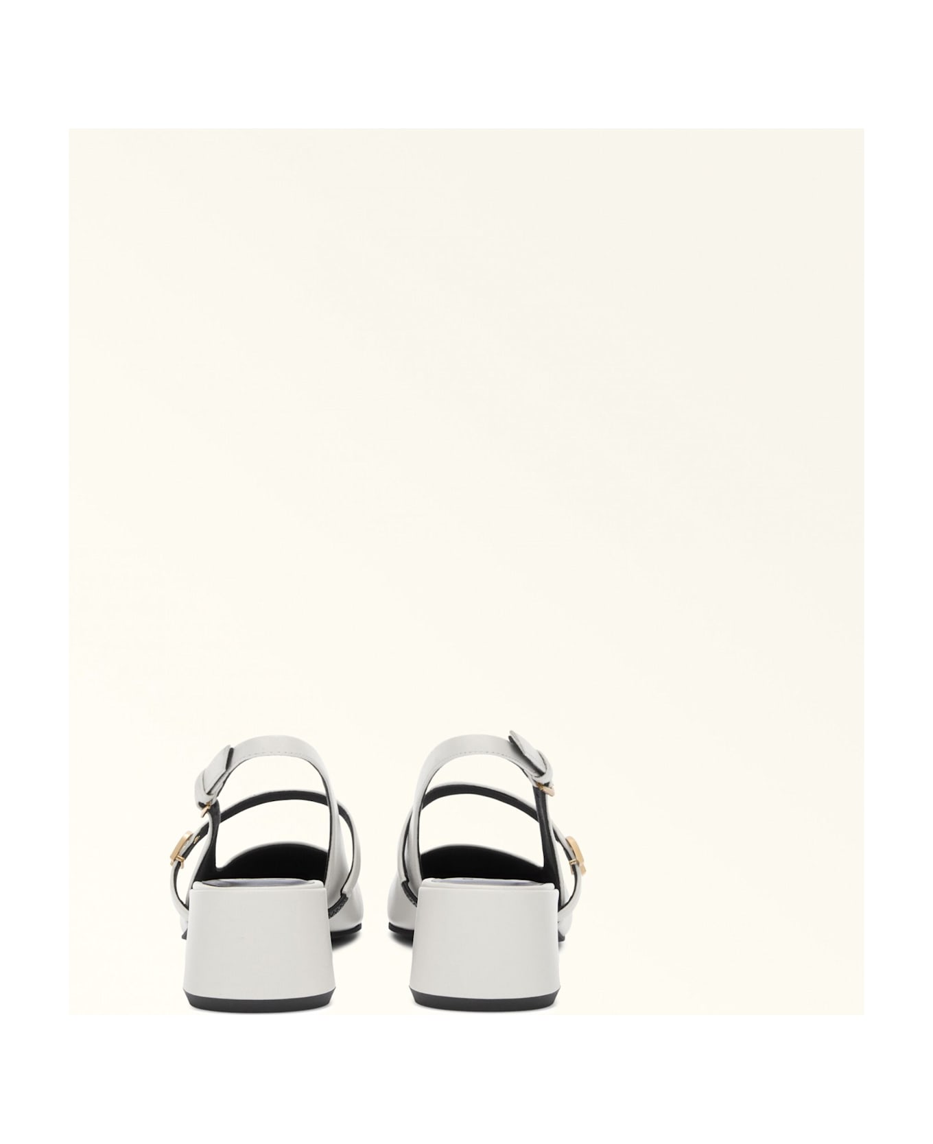 Furla Mary Jane Shoes In Marshmallow Color Leather - Marshmallow
