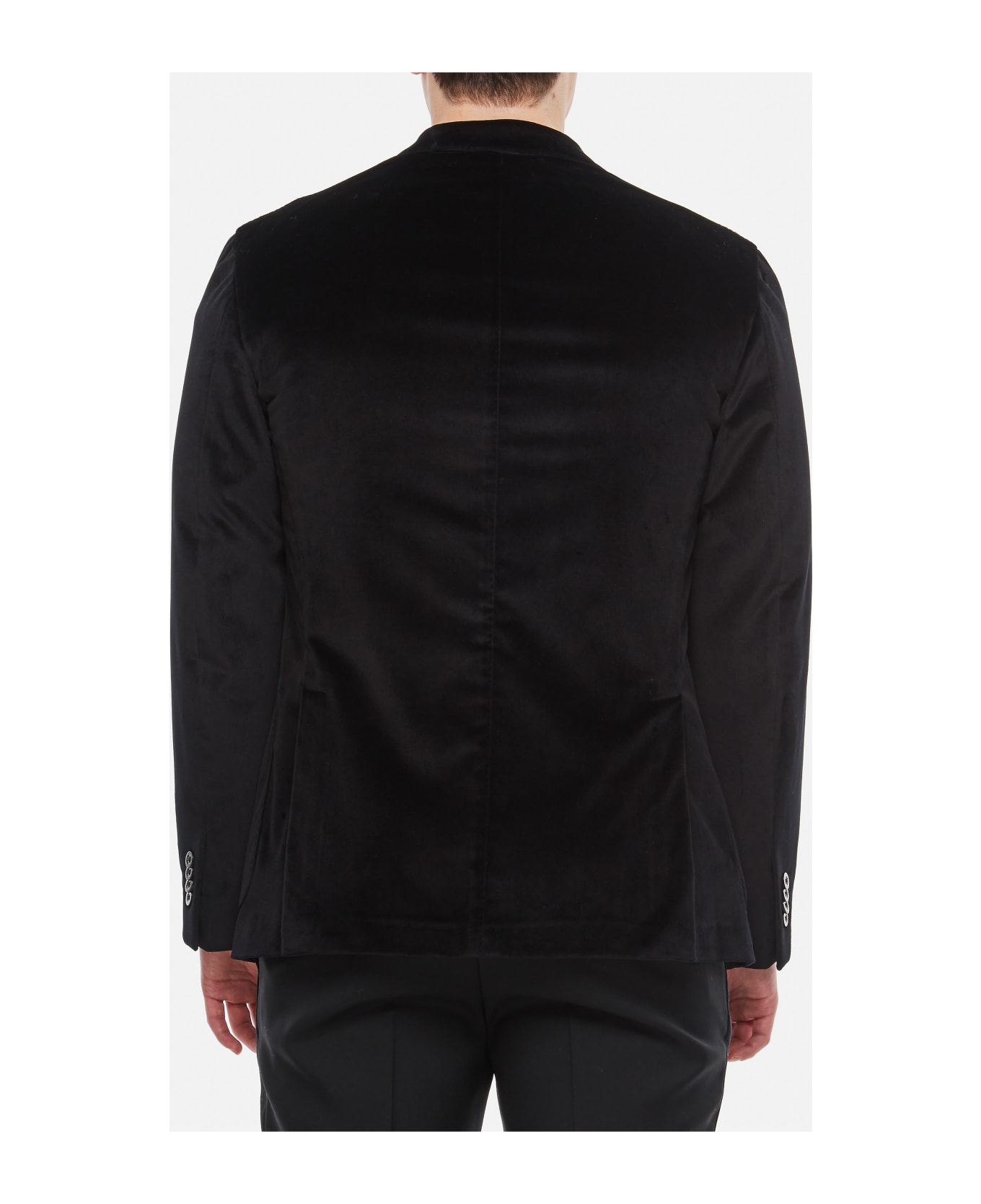 Boglioli Single Breast Velvet K-jacket - Black