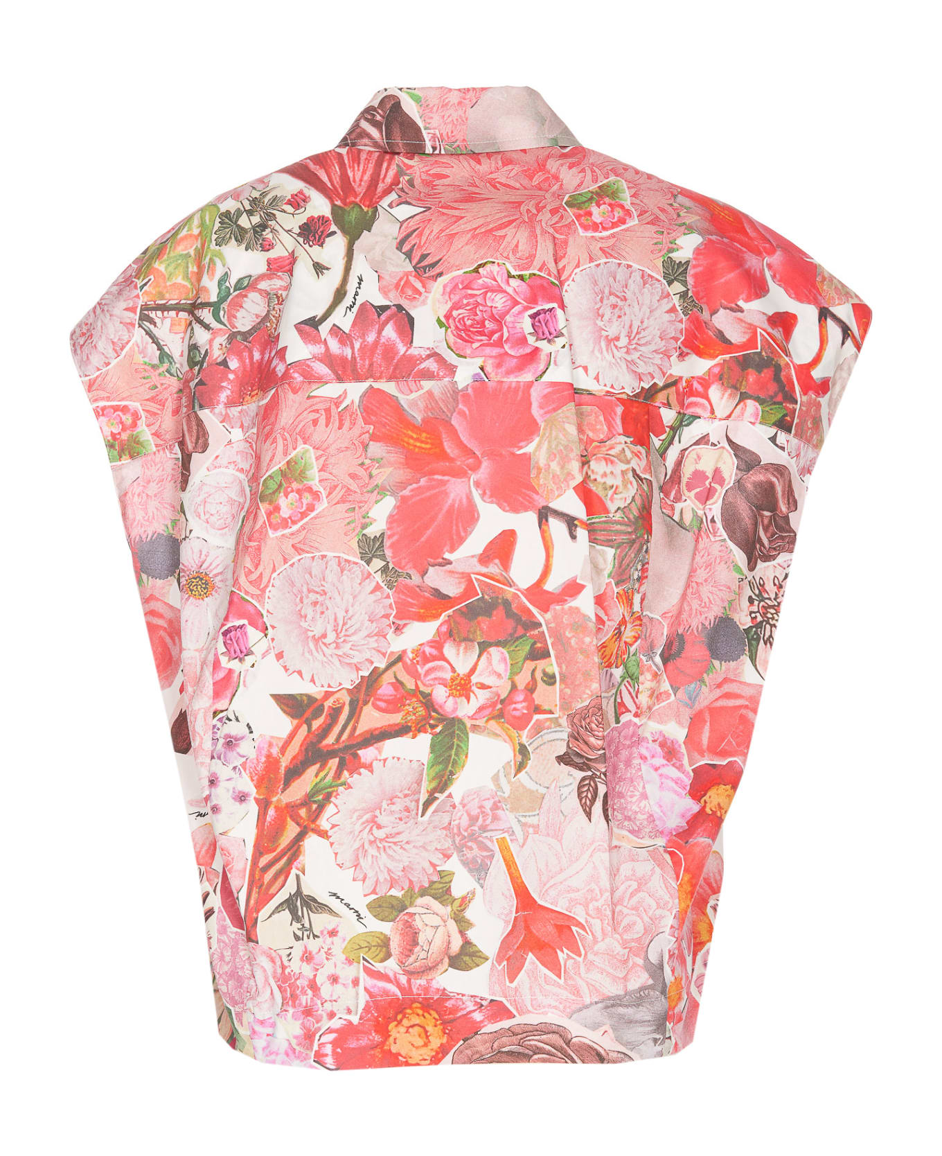 Marni Sleeveless Shirt With Requiem Print - MultiColour シャツ