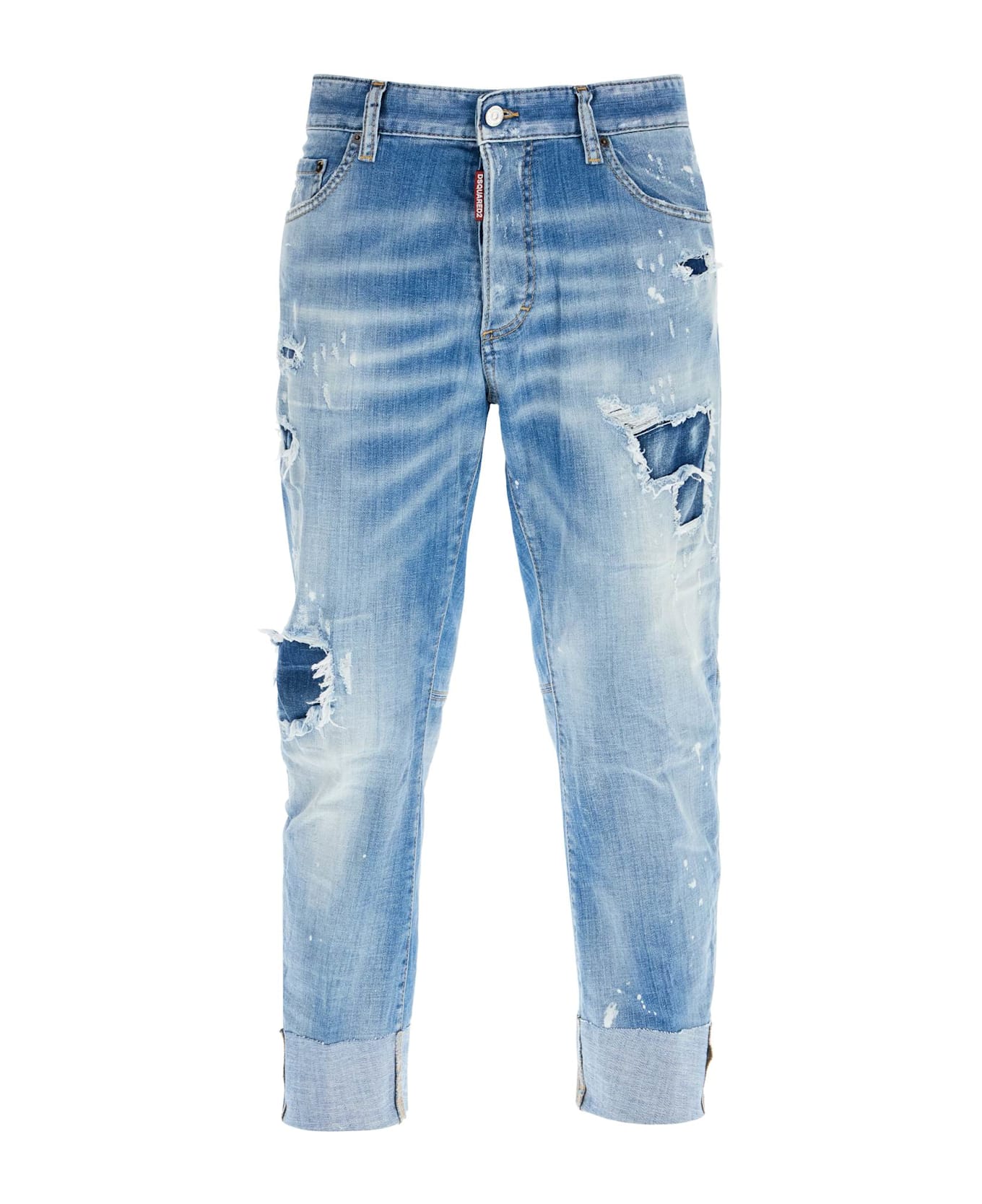 Dsquared2 Cropped Sailor Jeans For - NAVY BLUE (Blue)