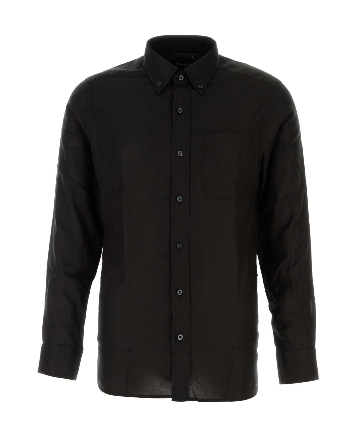 Tom Ford Black Lyocell Shirt - BLACK