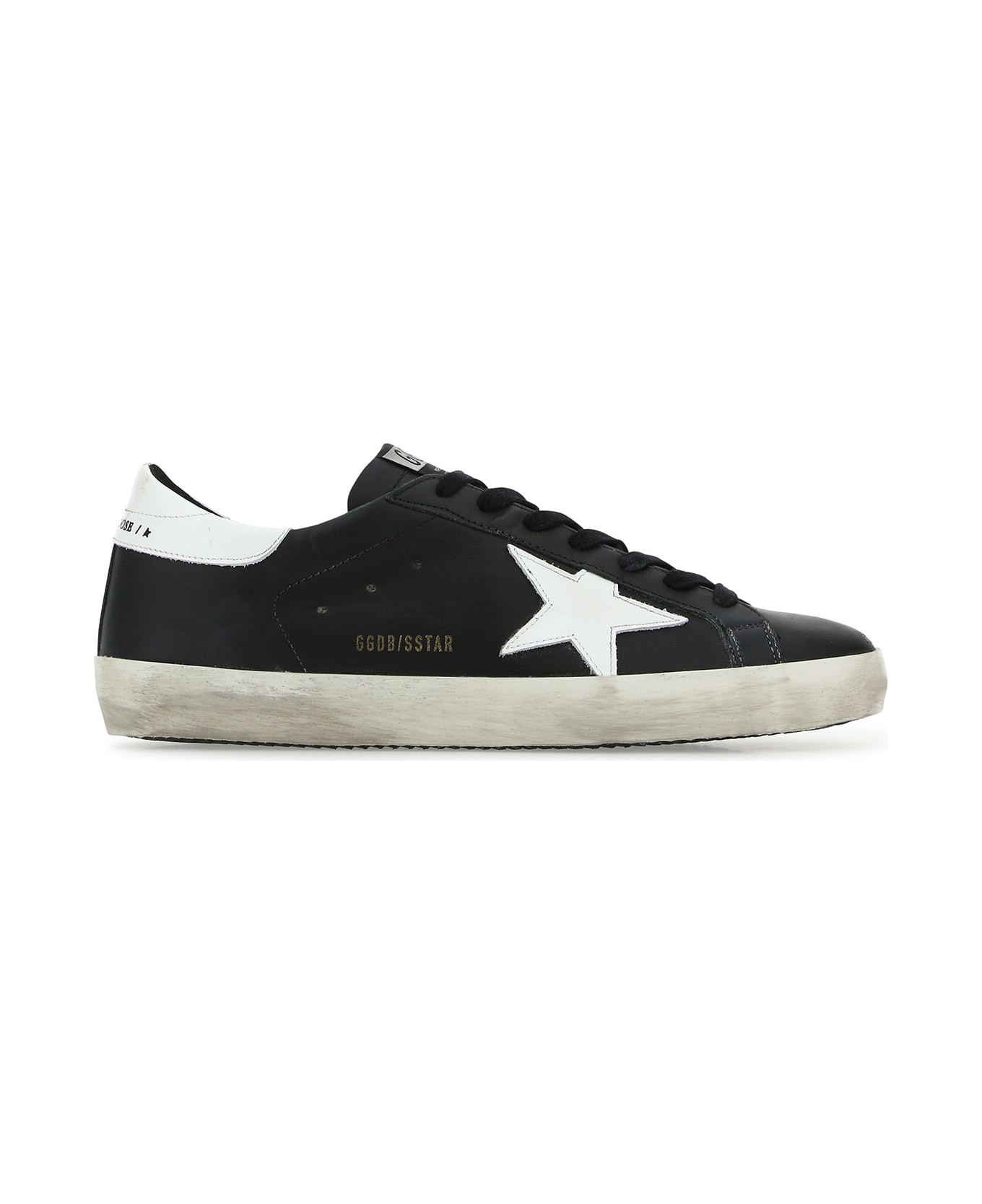 Golden Goose Black Leather Super Star Classic Sneakers - 80203