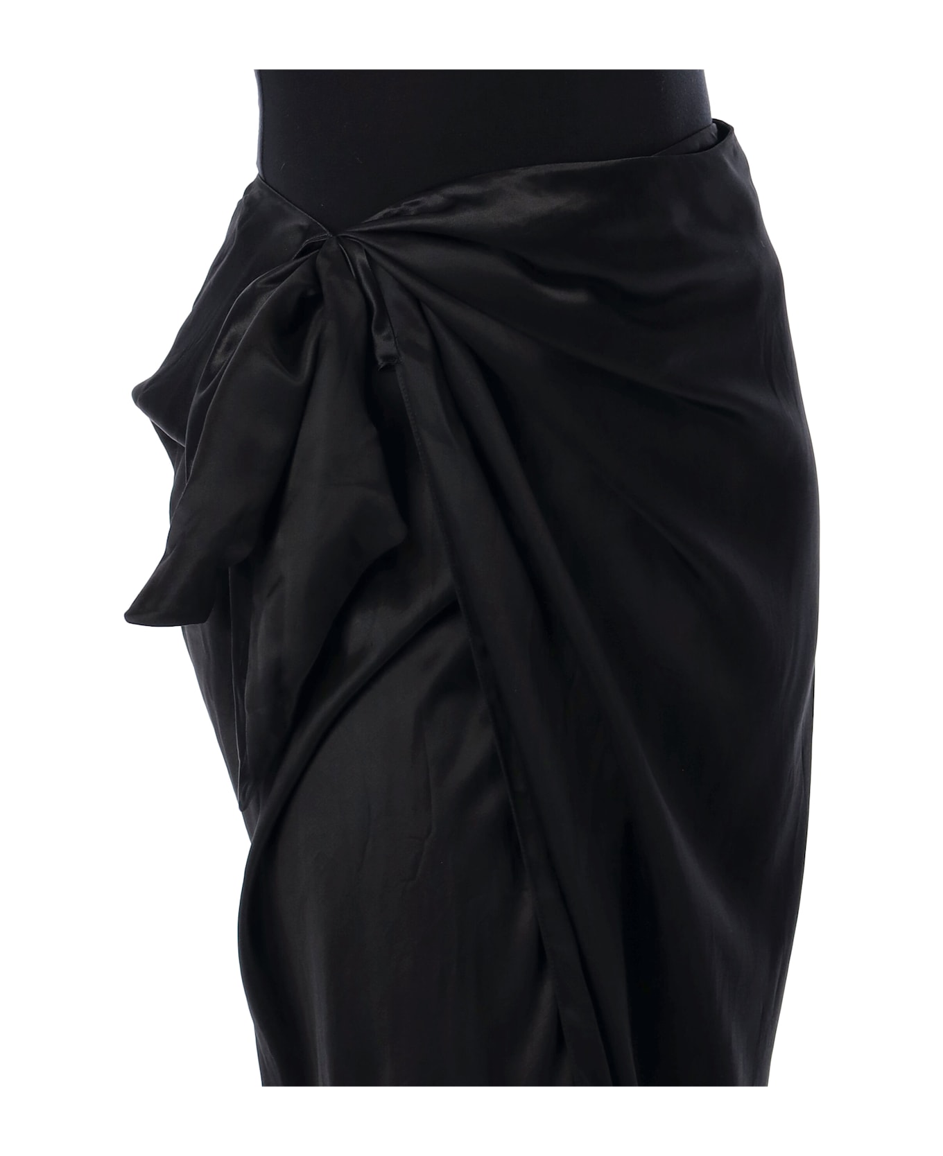 Balenciaga Wrap Skirt - BLACK