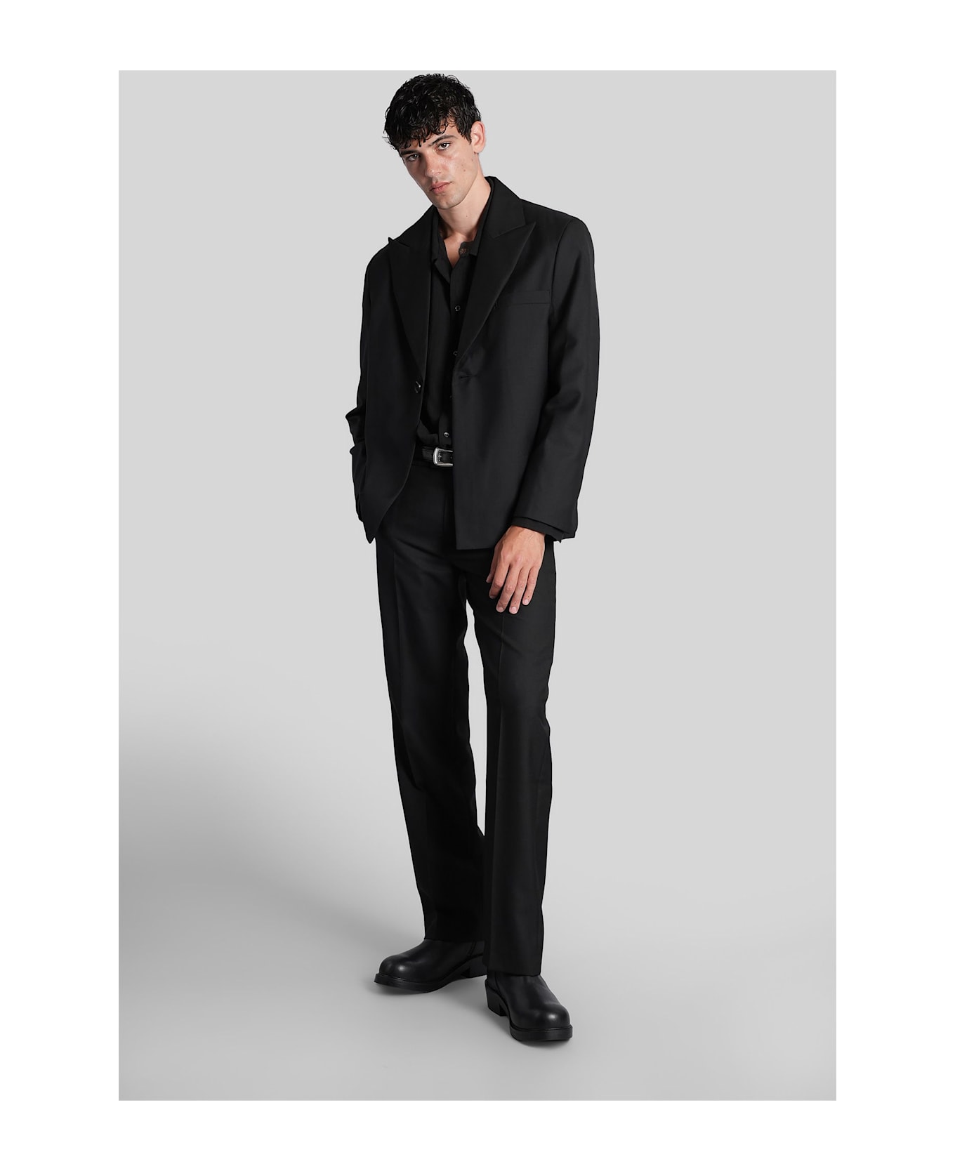 Séfr Seydou Blazer In Black Wool - black