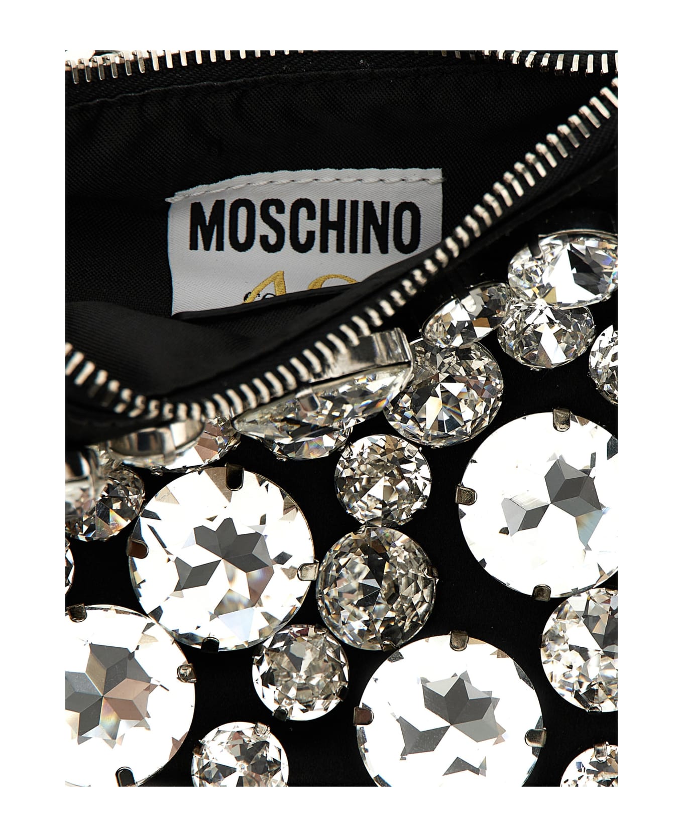 Moschino Jewel Stones Handbag - Nero