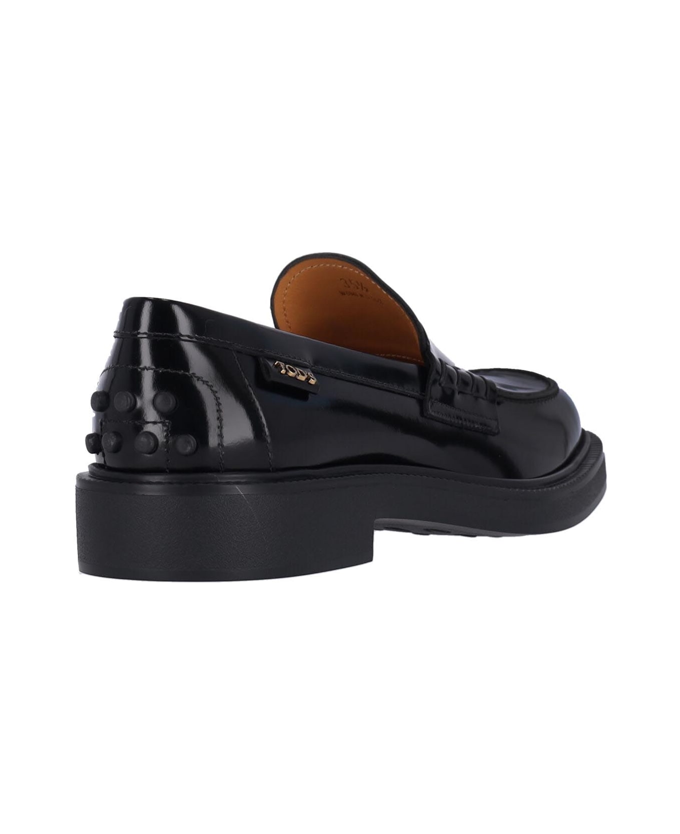 Tod's Logo Loafers - Nero