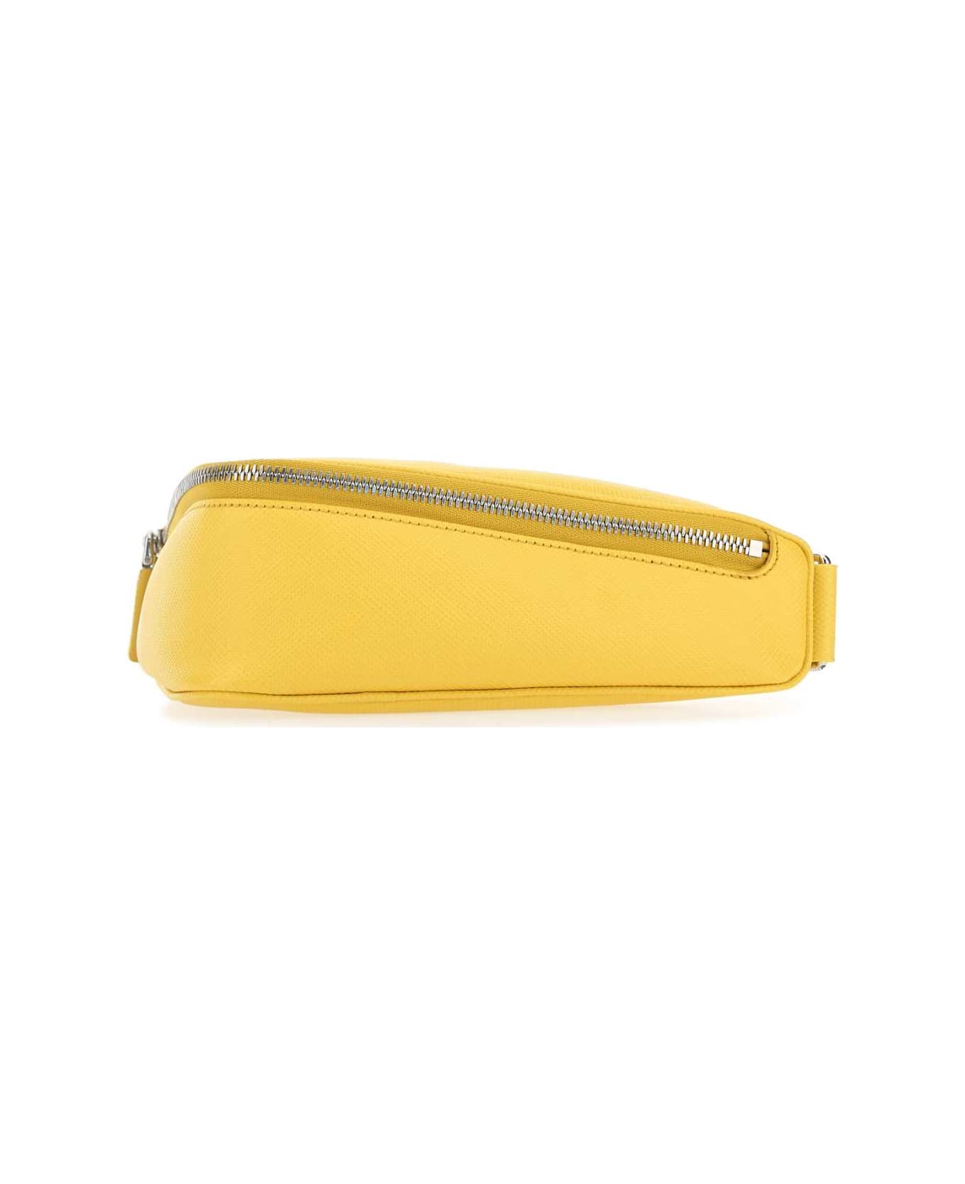 Prada Yellow Leather Belt Bag - F0377