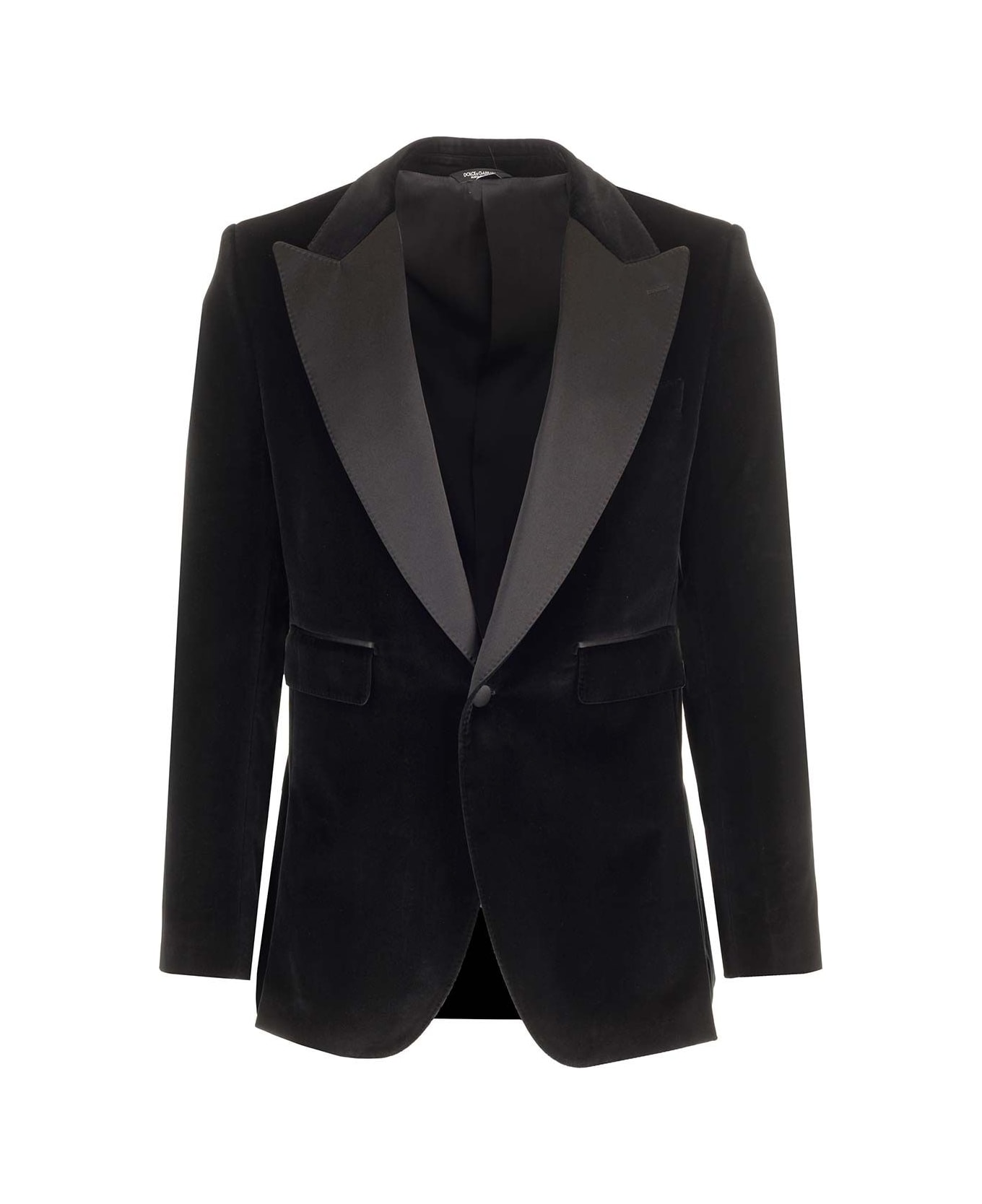 Dolce & Gabbana Velvet Tuxedo Jacket - Black